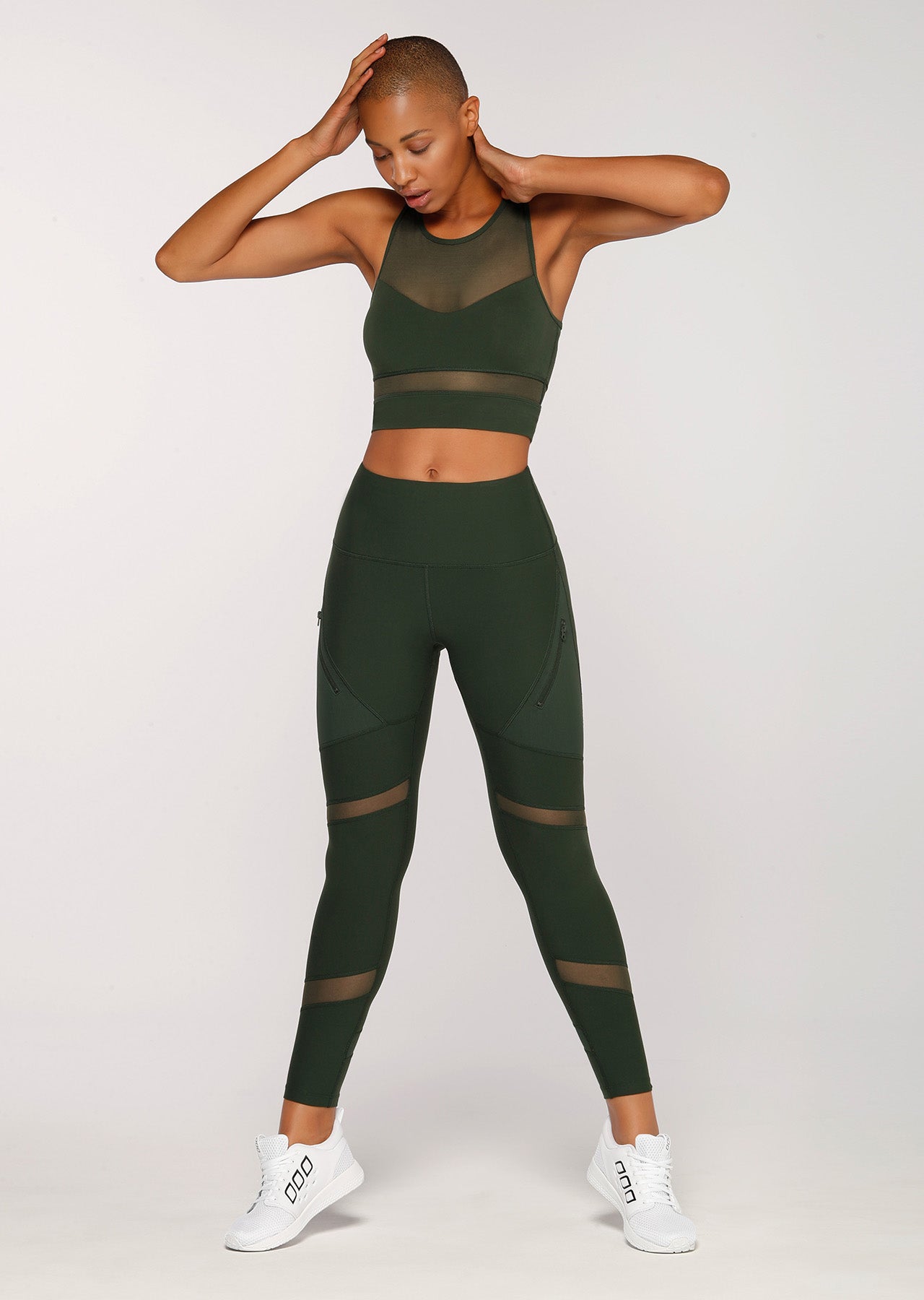 Lorna Jane Amelia Sports Bra - Fig Green