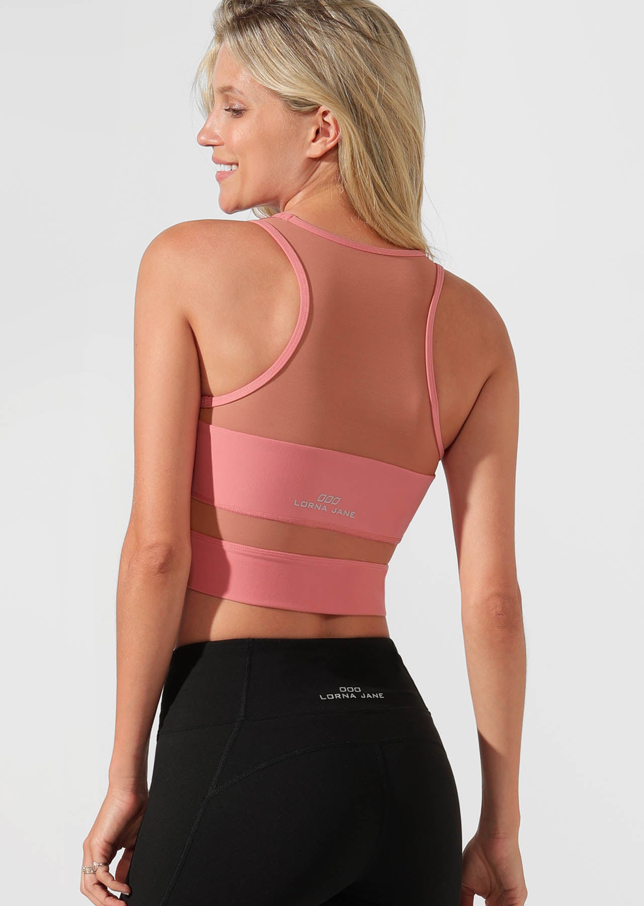 Lorna Jane Amelia Sports Bra - Quartz Pink