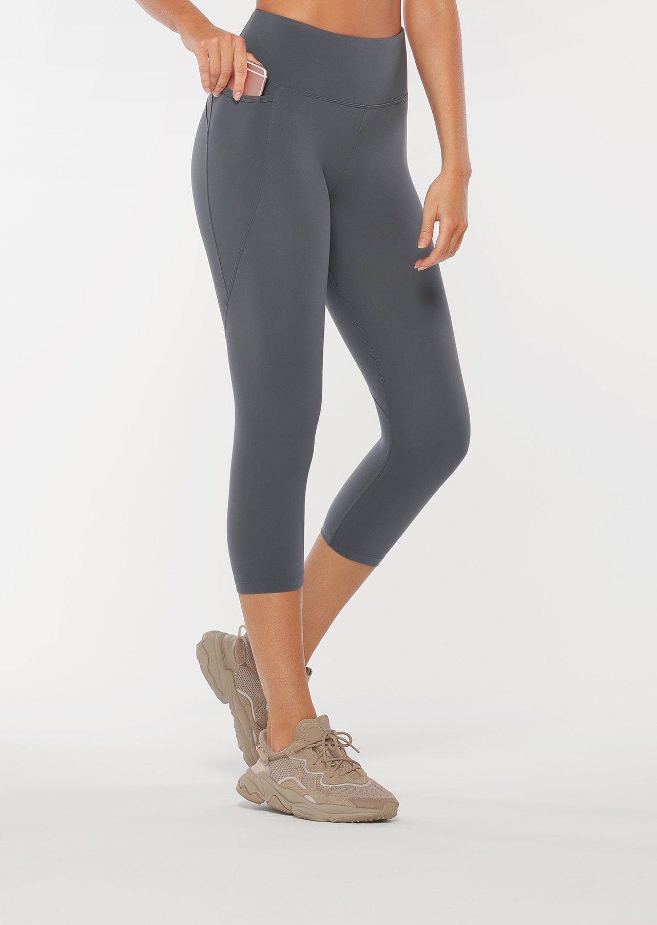 Lorna Jane Amy Phone Pocket 7/8 Leggings - Scuba Blue