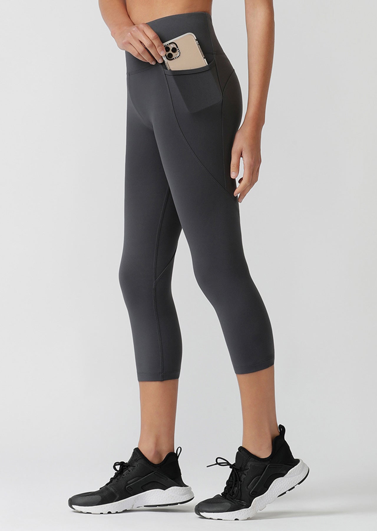 Lorna Jane Amy Phone Pocket 7/8 Leggings - Titanium