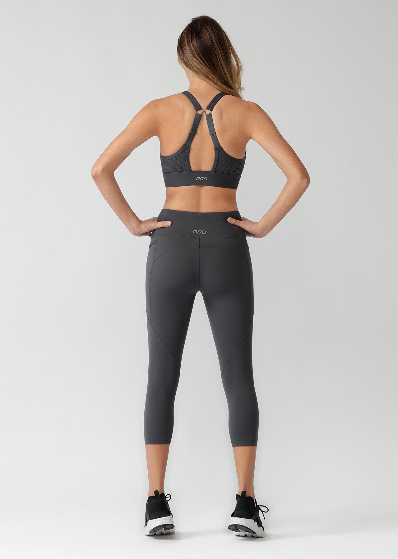 Lorna Jane Amy Phone Pocket 7/8 Leggings - Titanium