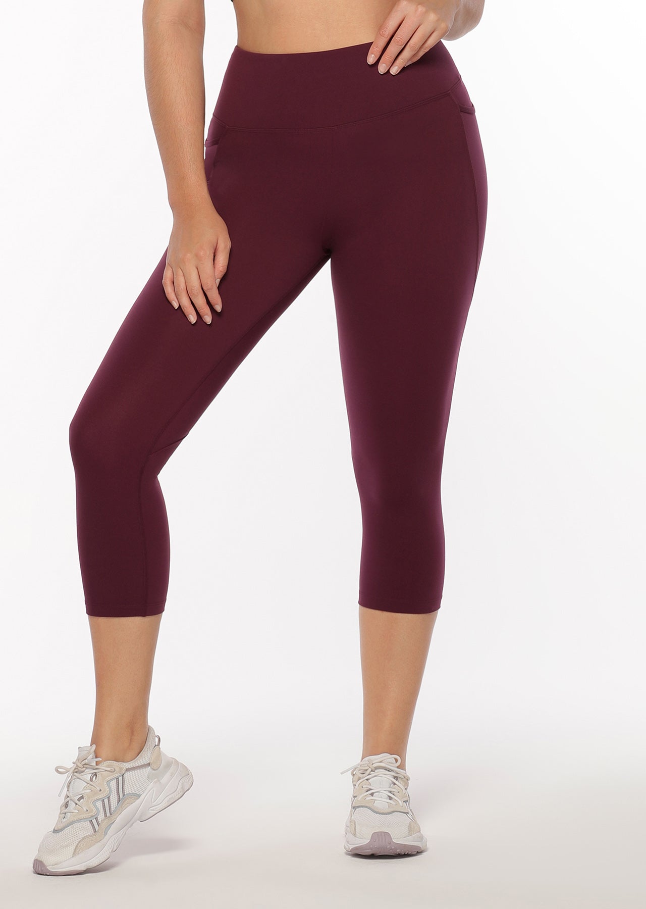 Lorna Jane Amy Phone Pocket 7/8 Leggings - Dark Grape