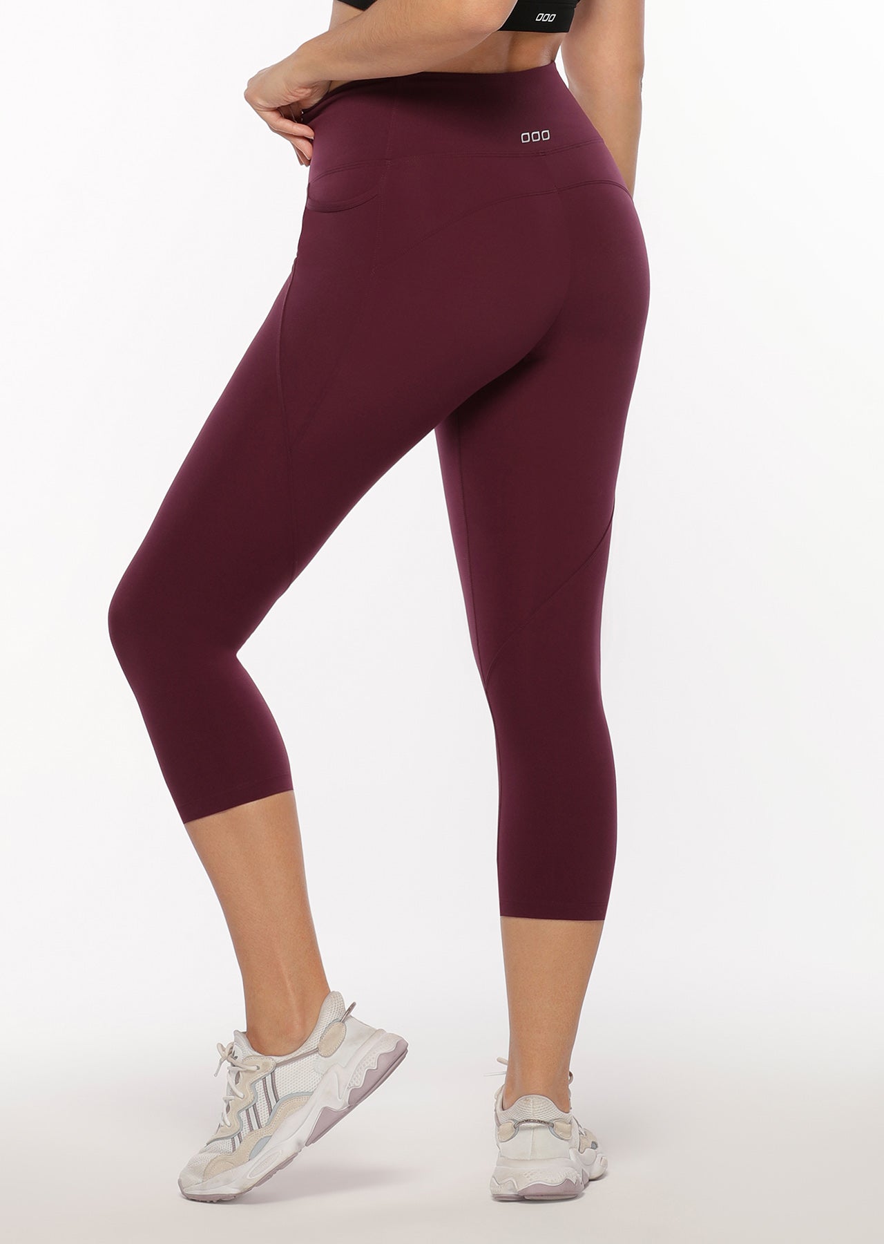 Lorna Jane Amy Phone Pocket 7/8 Leggings - Dark Grape