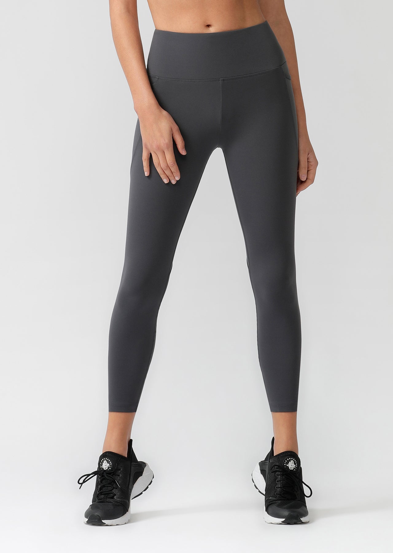 Lorna Jane Amy Phone Pocket Ankle Biter Leggings - Titanium