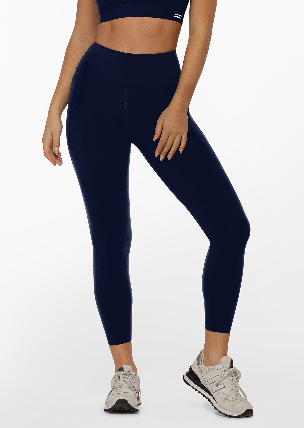 Lorna Jane Amy Phone Pocket Ankle Biter Tech Leggings - French Navy