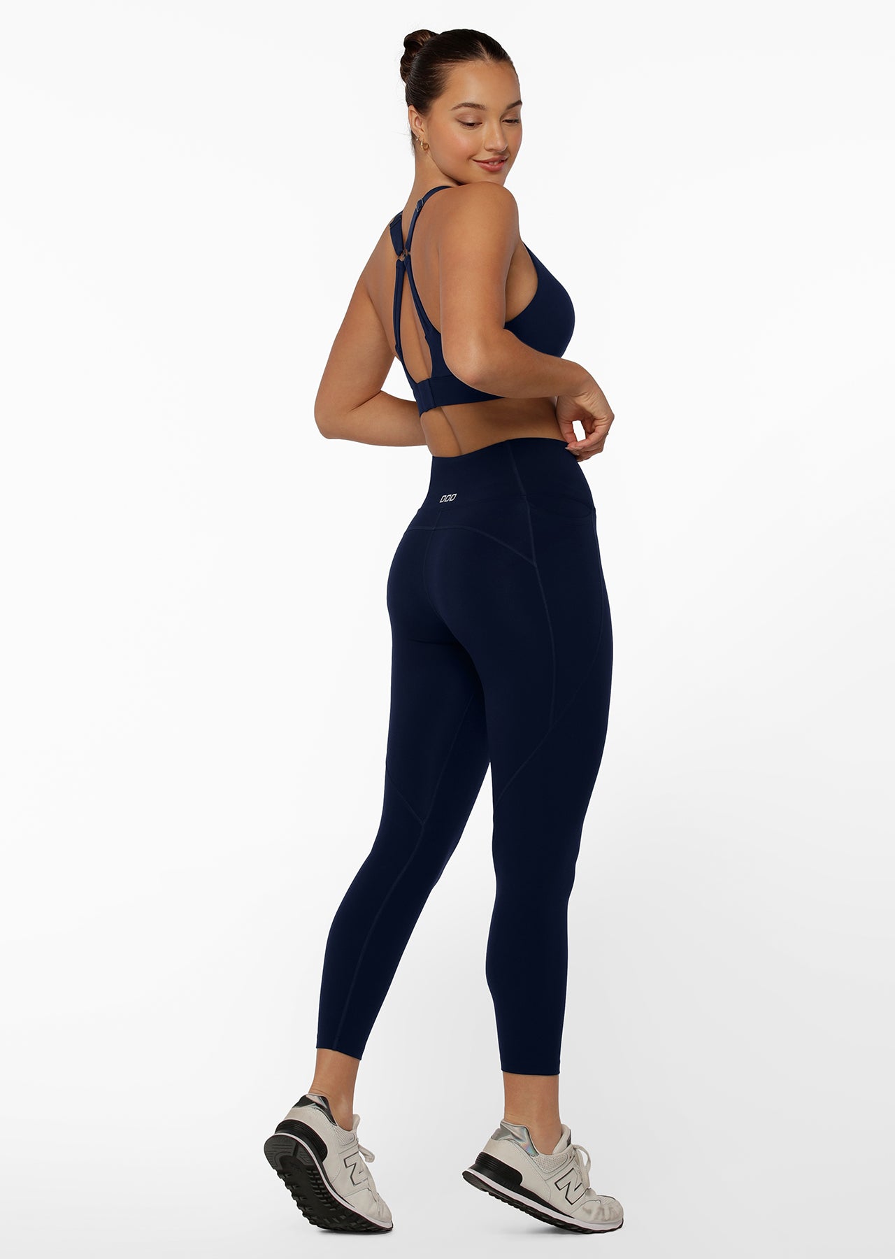 Lorna Jane Amy Phone Pocket Ankle Biter Tech Leggings - French Navy