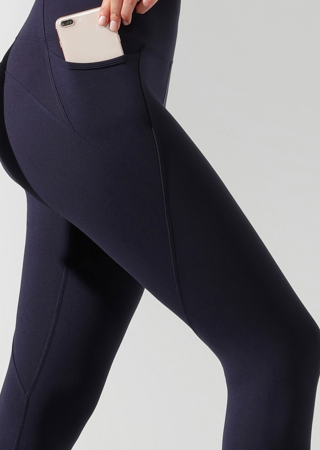 Lorna Jane Amy Phone Pocket Ankle Biter Tight - French Navy