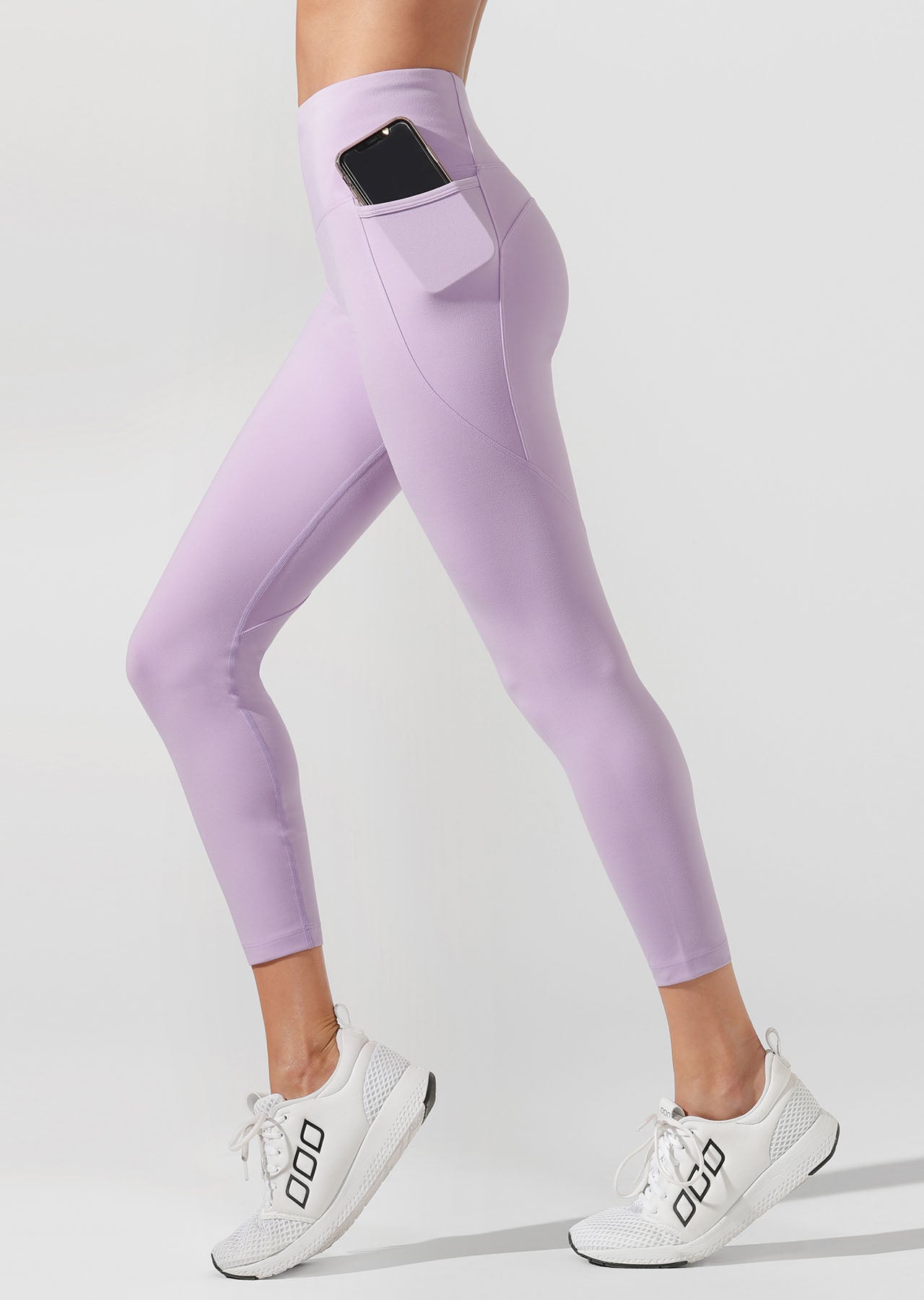 Lorna Jane Amy Phone Pocket Ankle Biter Tight - Light Lavender