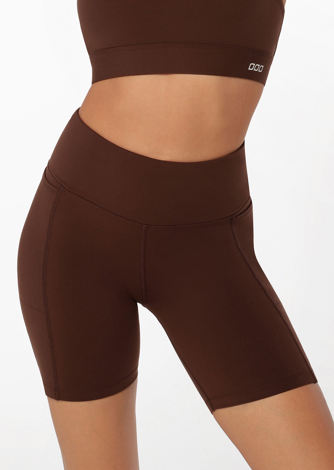 Lorna Jane Amy Phone Pocket Tech Bike Short - Espresso