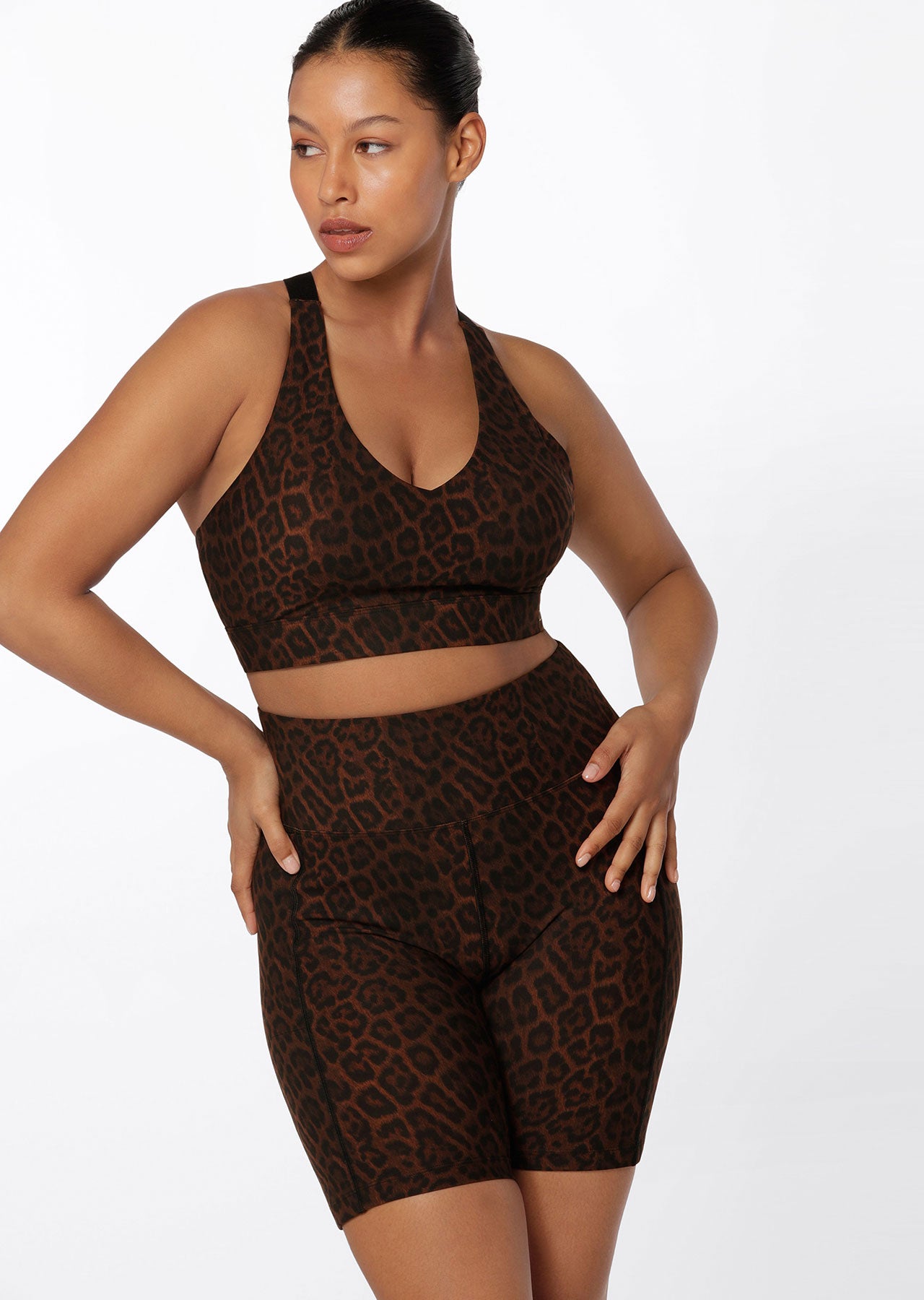 Lorna Jane Amy Sports Bra - Cheetah Print