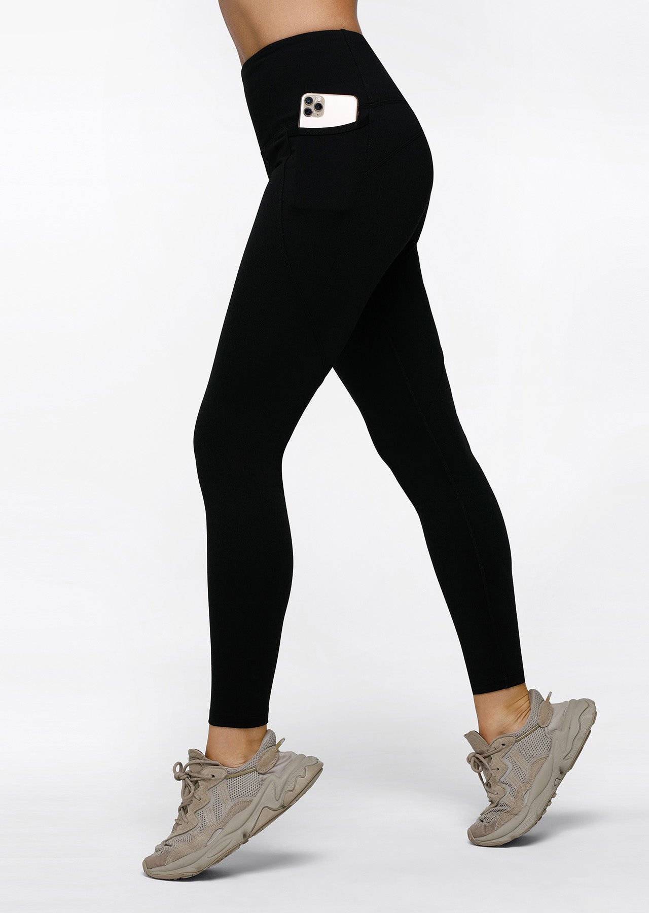 Lorna Jane Amy Winter Thermal Phone Pocket Classic Leggings - Black