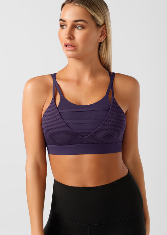 Lorna Jane Angelique Sports Bra - Night Violet