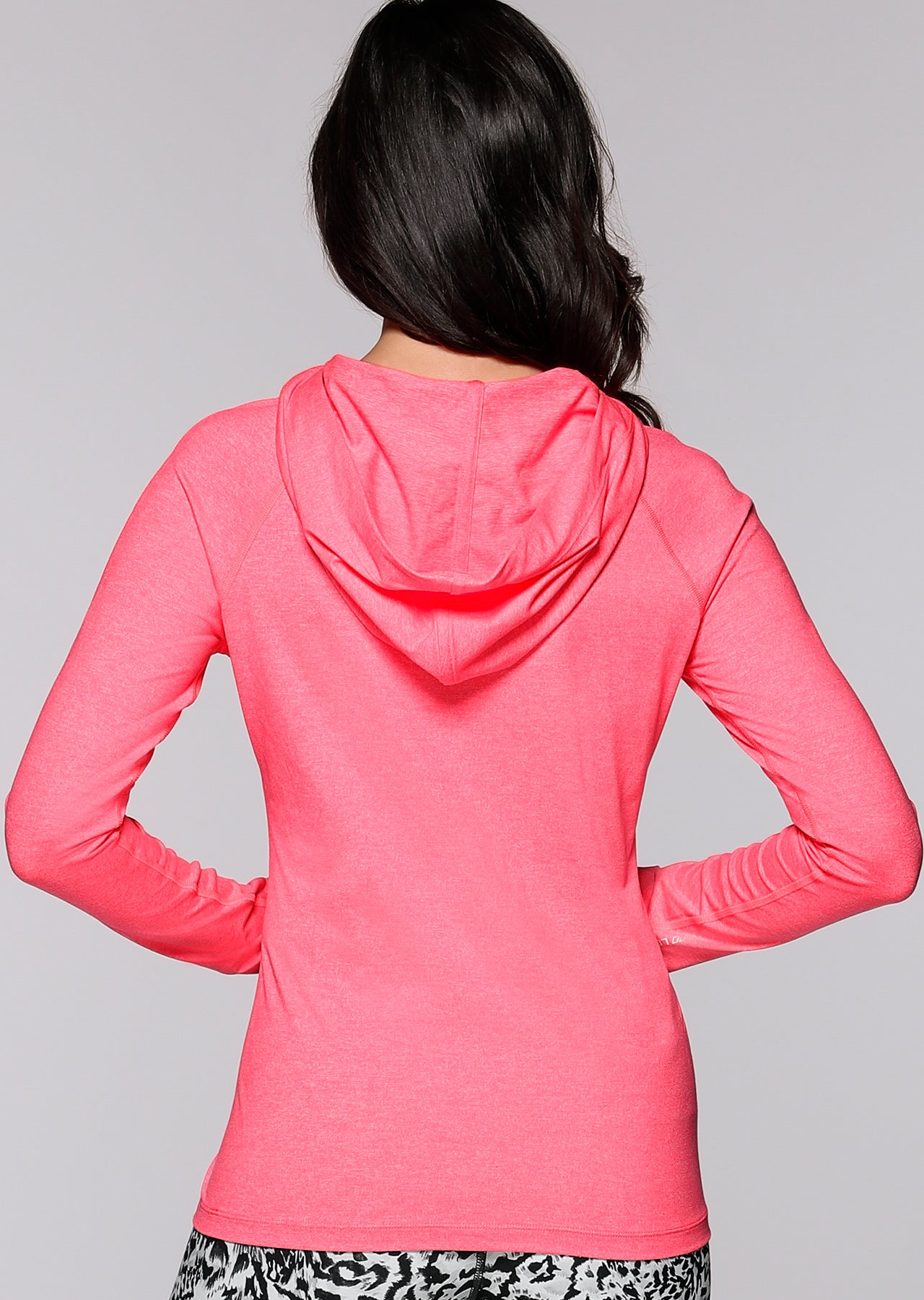 Lorna Jane Annika Hooded Excel Pullover - Dragon Fruit Marl