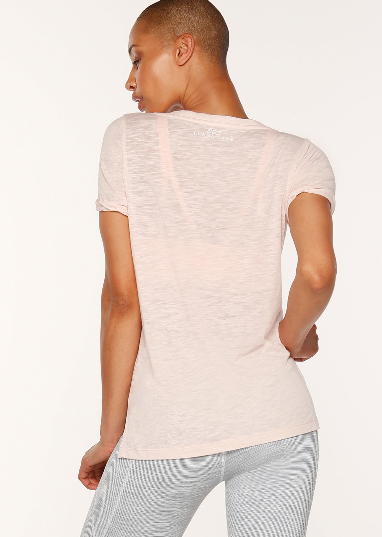 Lorna Jane Any Occasion S/Slv Tee - Dusty Pink