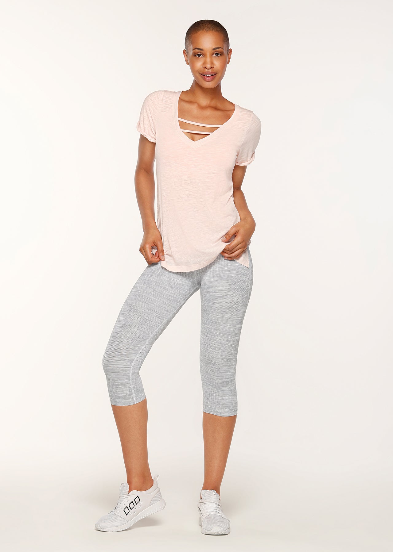 Lorna Jane Any Occasion S/Slv Tee - Dusty Pink