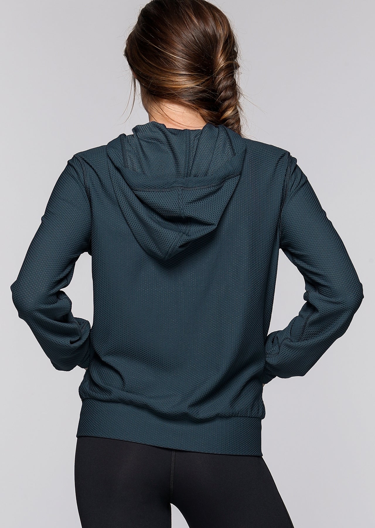 Lorna Jane Apollo L/Slv Mesh Hoodie - Canyon