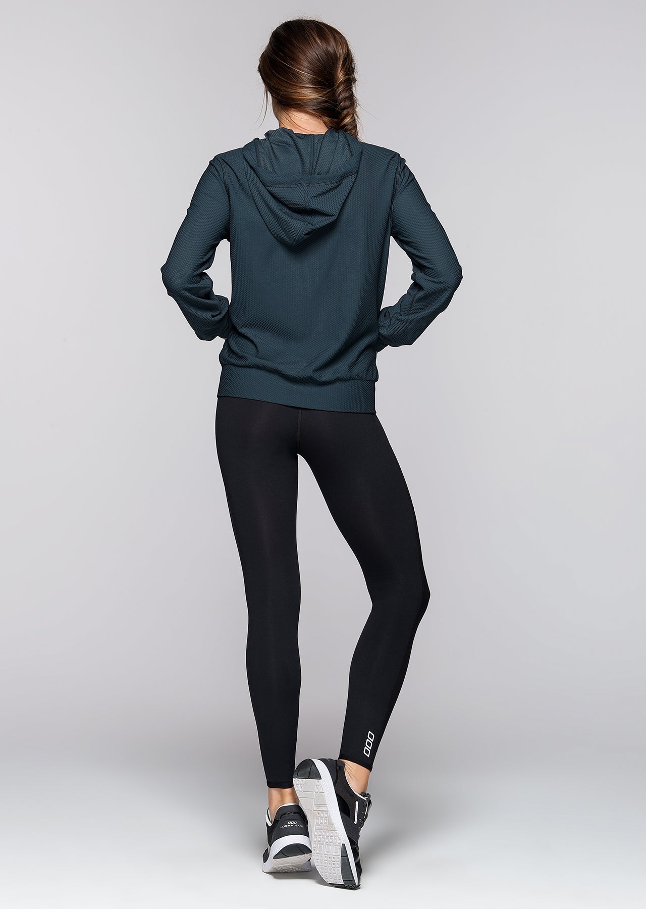 Lorna Jane Apollo L/Slv Mesh Hoodie - Canyon