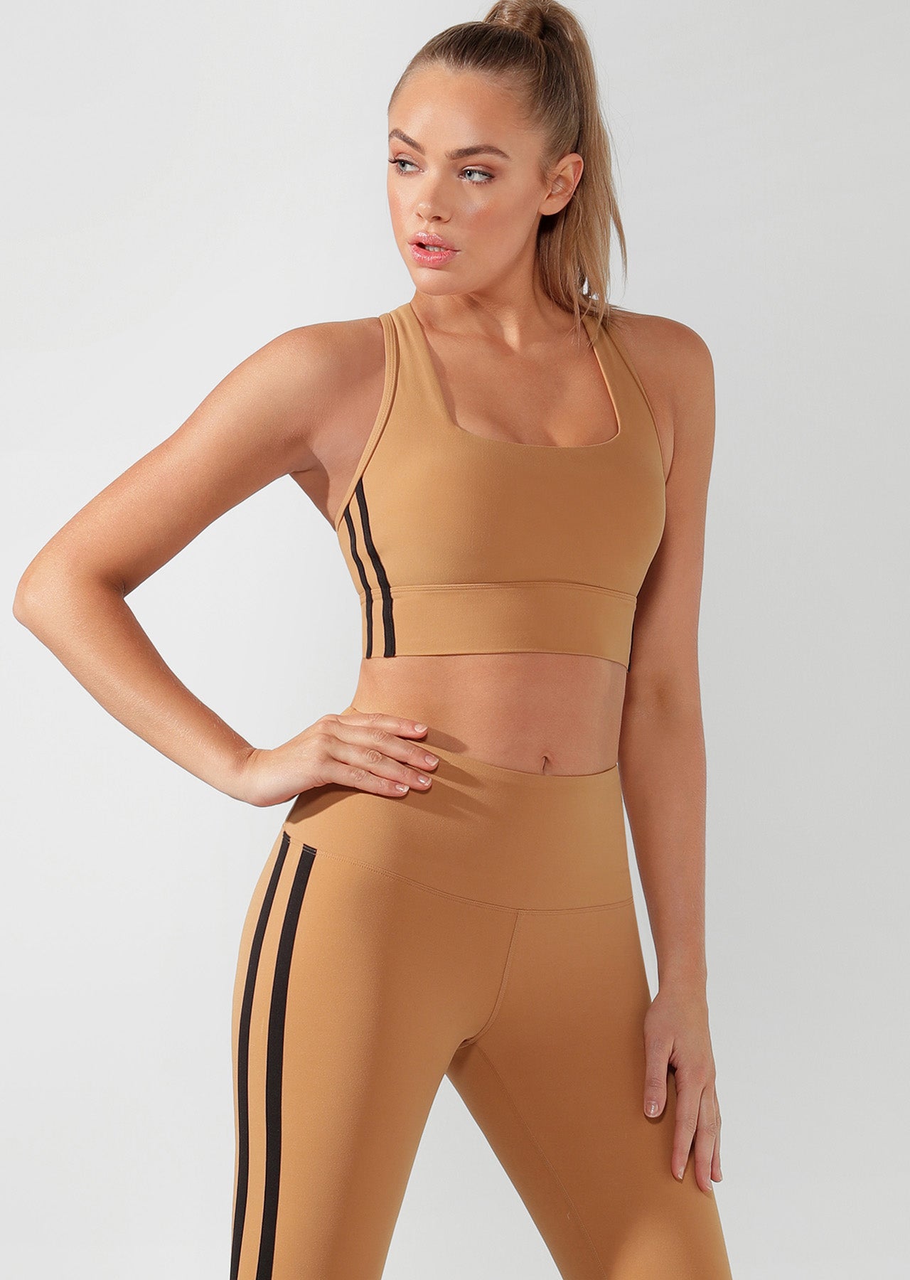 Lorna Jane Arianna Sports Bra - Chai