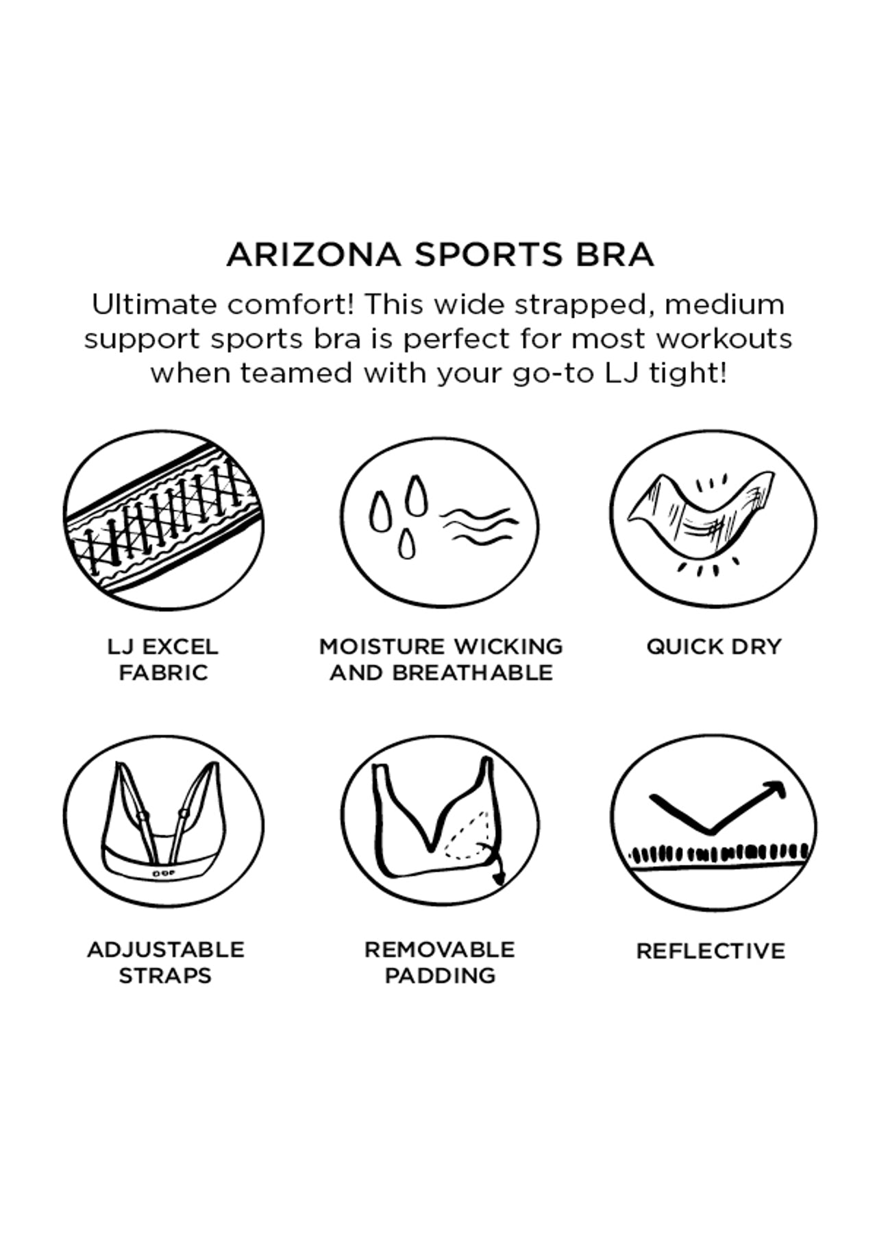 Lorna Jane Arizona Sports Bra - Calypso