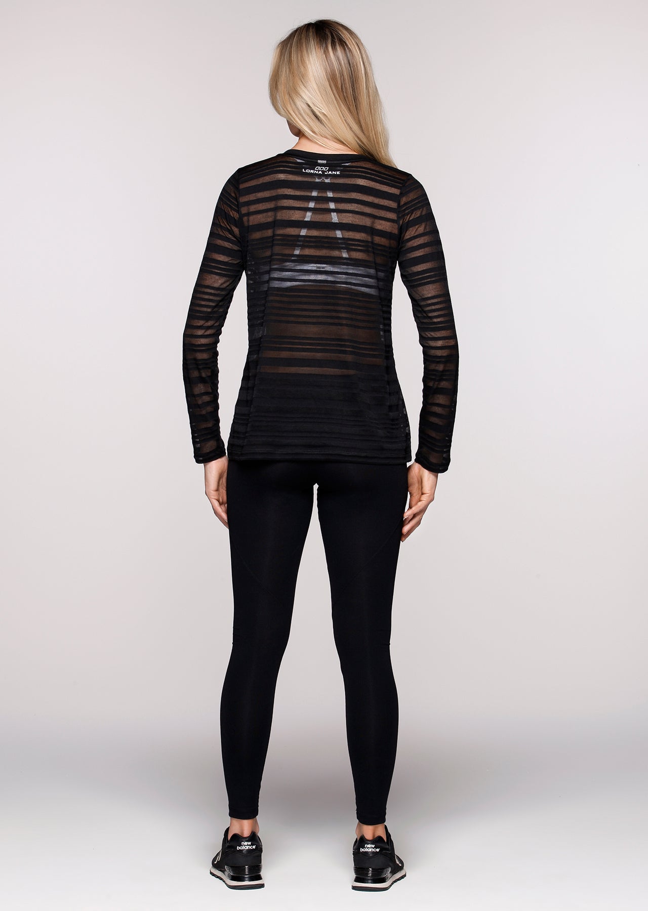 Lorna Jane Arora L/Slv Top - Black