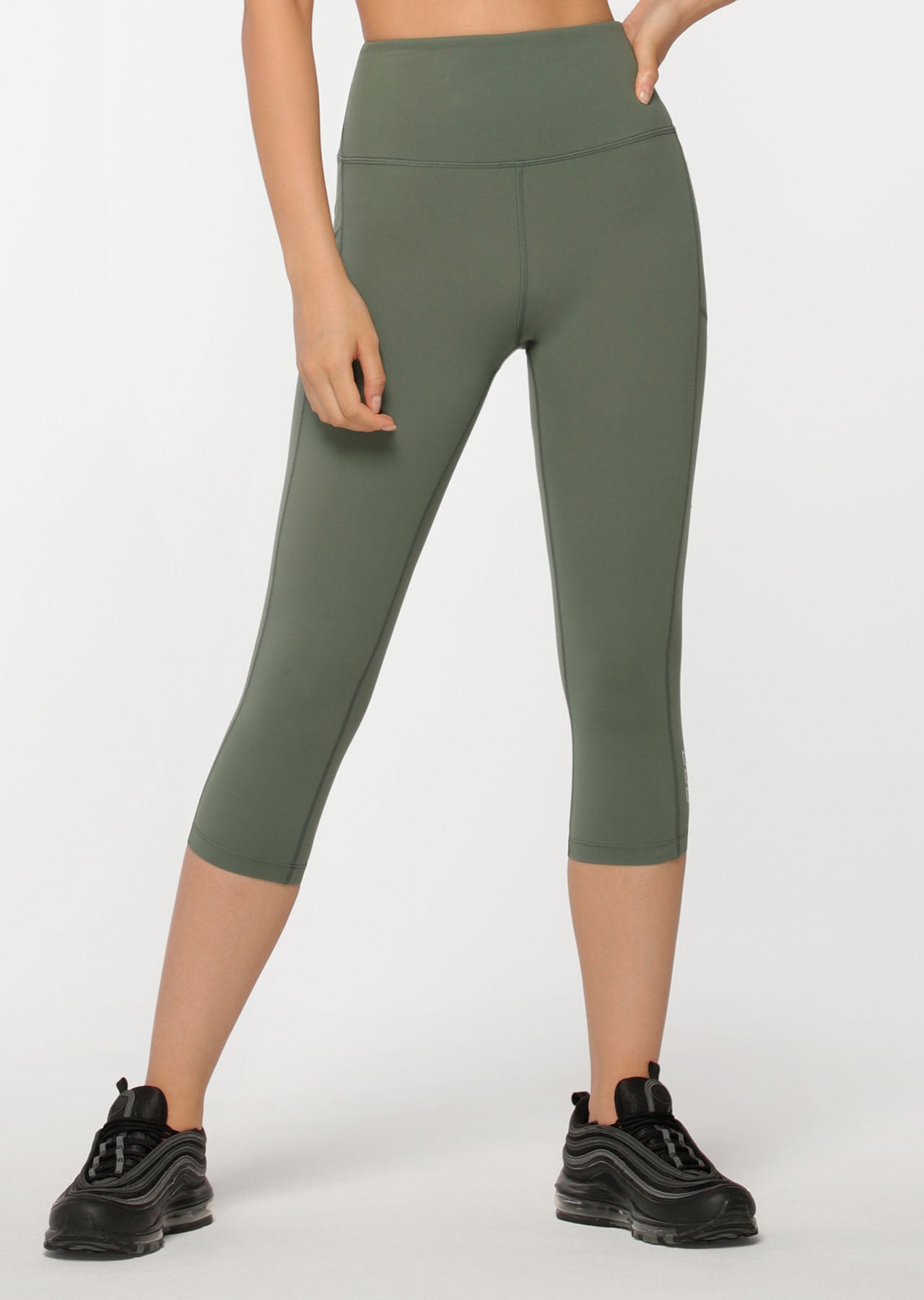 Lorna Jane Asset Phone Pocket 7/8 Leggings - Military