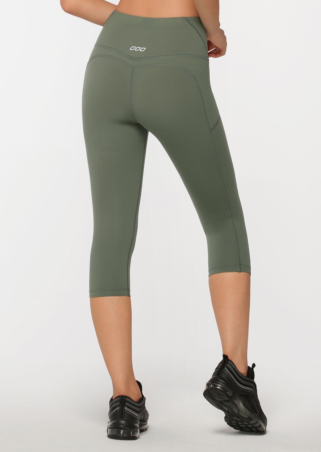 Lorna Jane Asset Phone Pocket 7/8 Leggings - Military