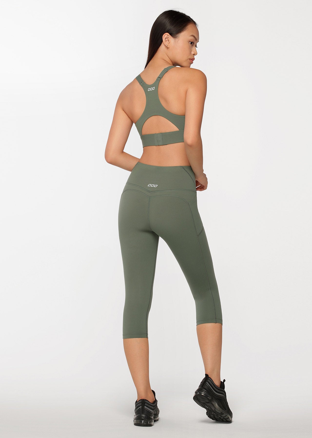 Lorna Jane Asset Phone Pocket 7/8 Leggings - Military