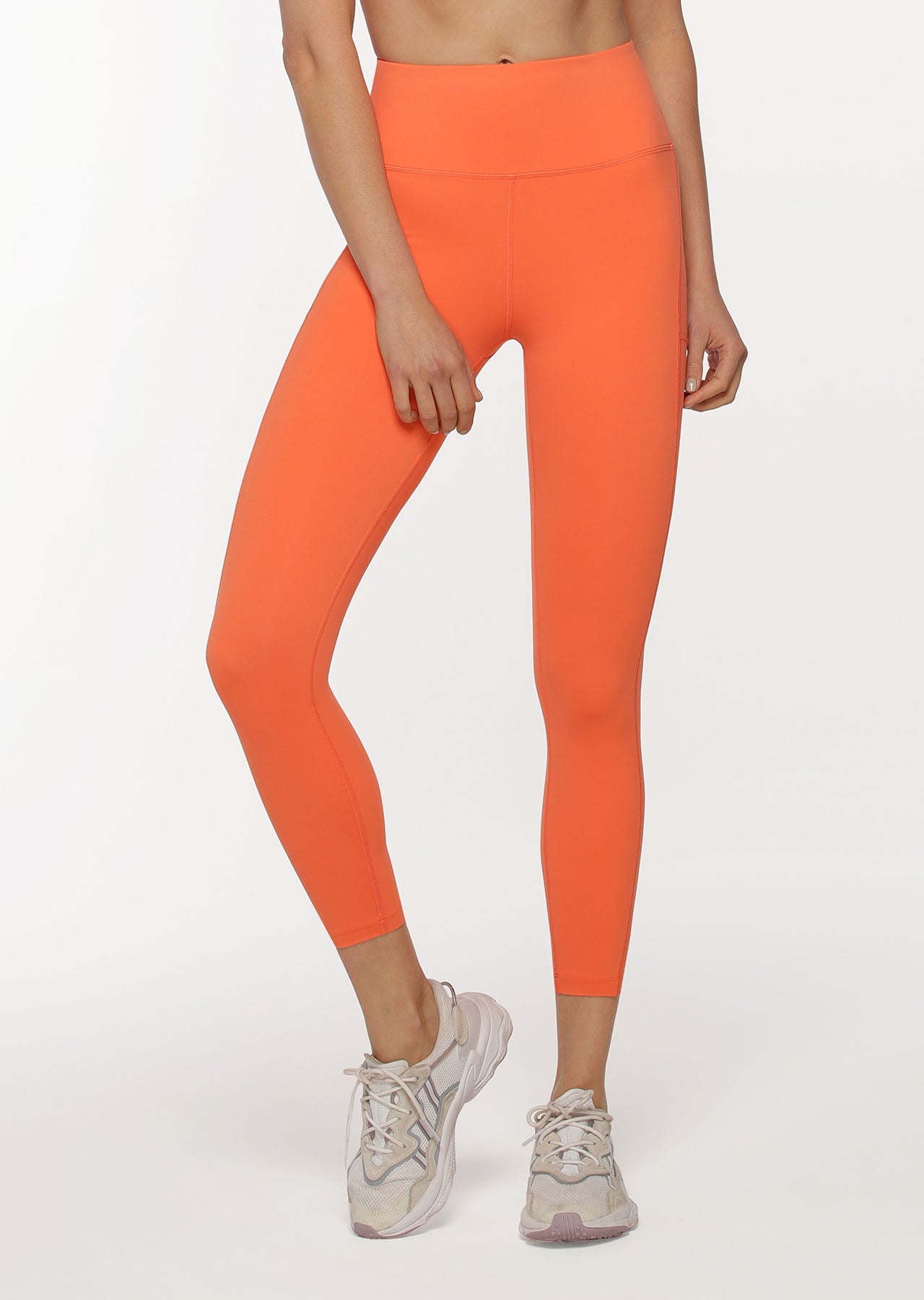 Lorna Jane Asset Phone Pocket Ankle Biter Leggings - Satsuma