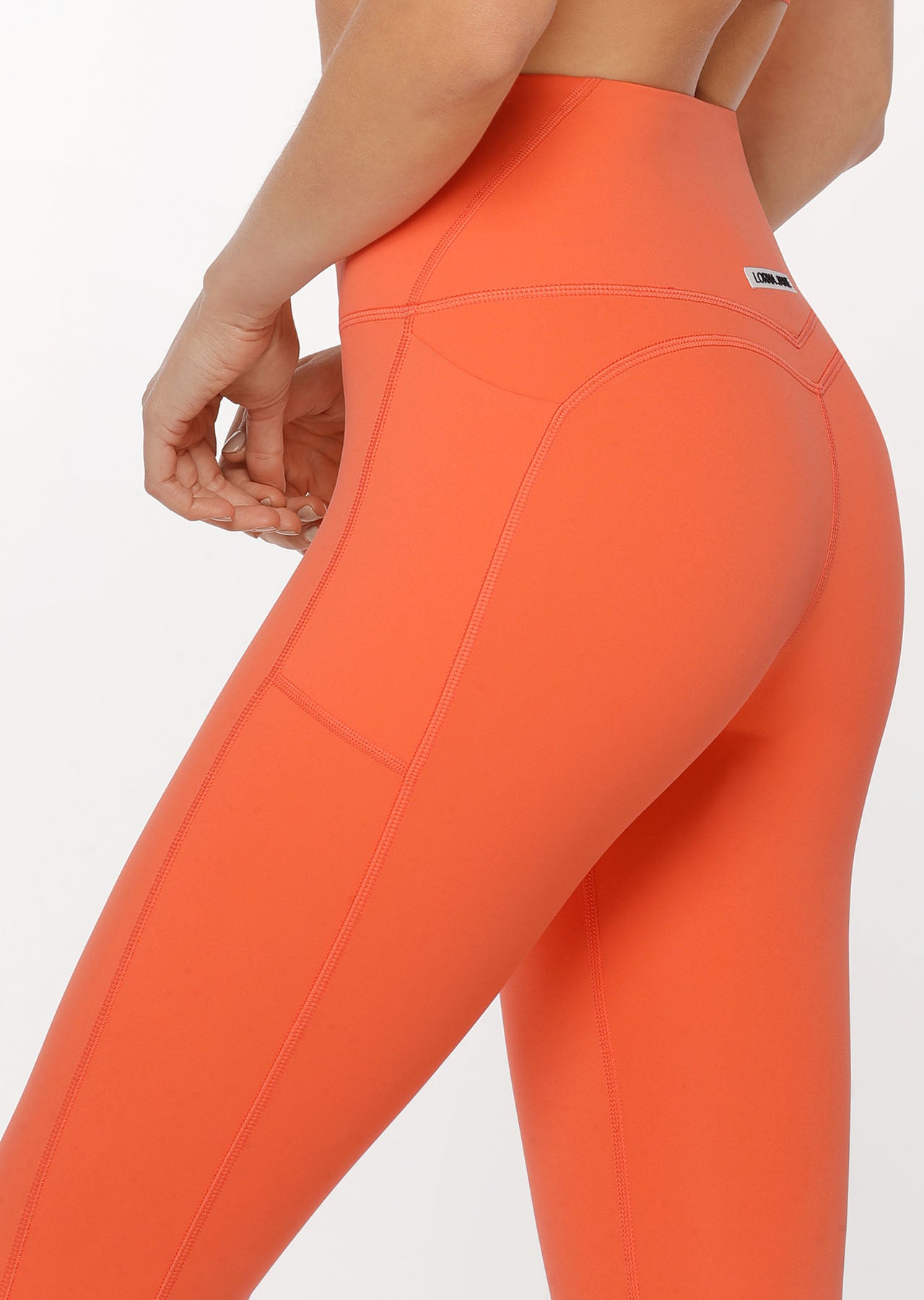 Lorna Jane Asset Phone Pocket Ankle Biter Leggings - Satsuma