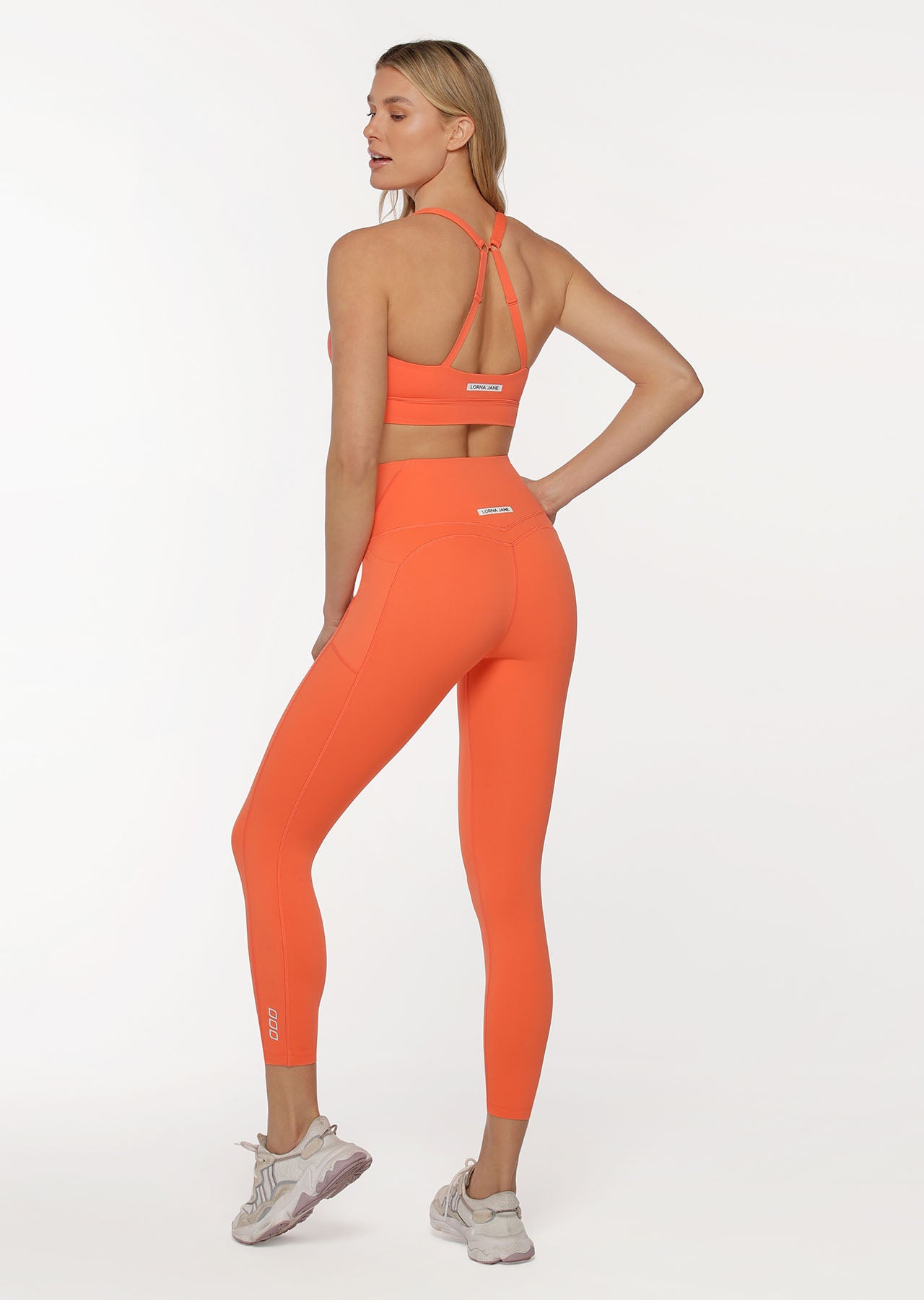 Lorna Jane Asset Phone Pocket Ankle Biter Leggings - Satsuma