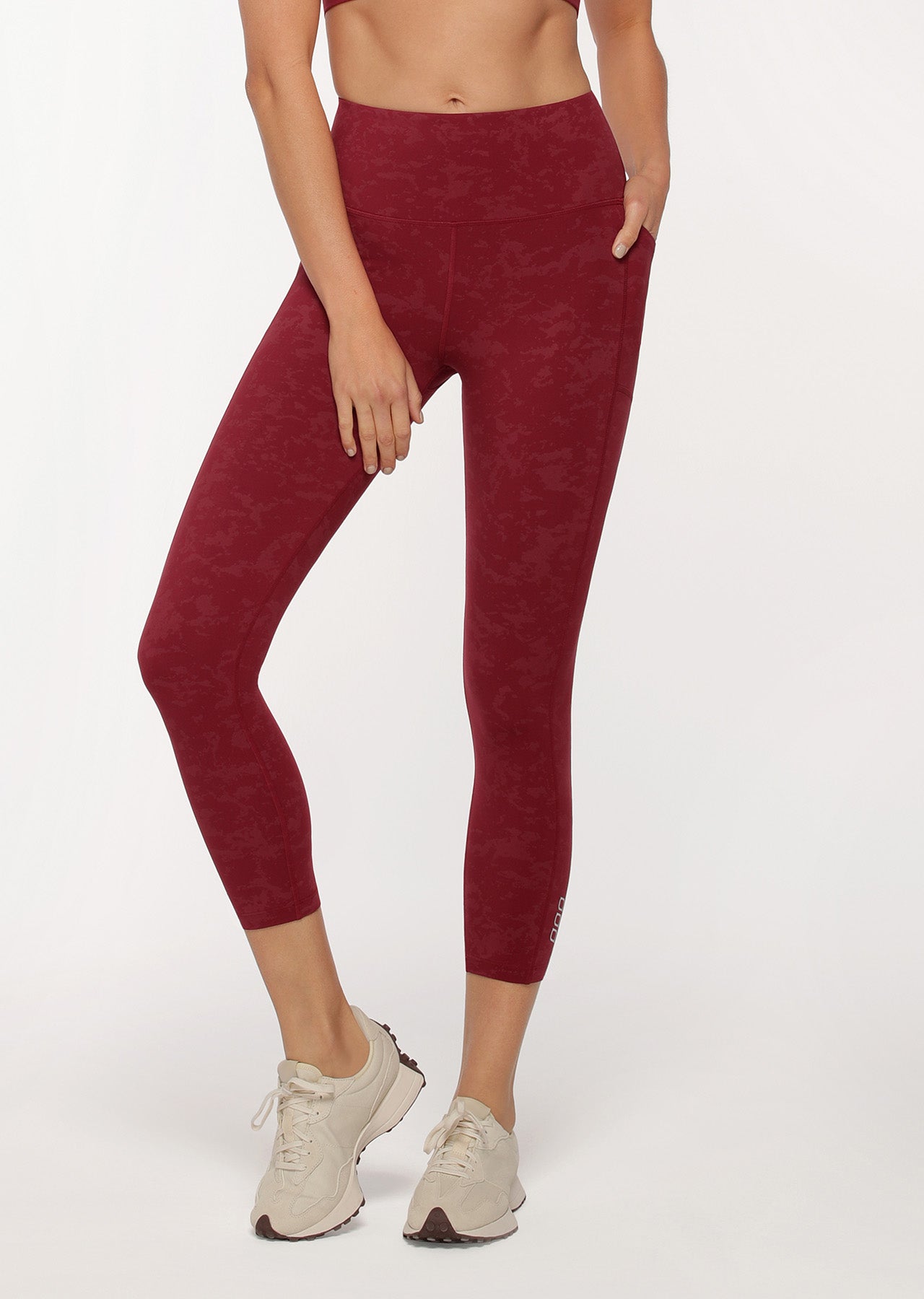 Lorna Jane Asset Phone Pocket Ankle Biter Leggings - Washed Marrakesh