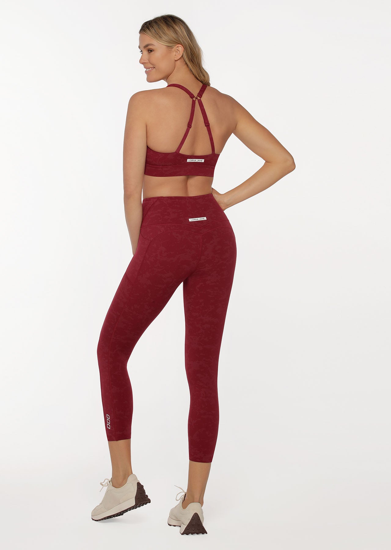 Lorna Jane Asset Phone Pocket Ankle Biter Leggings - Washed Marrakesh