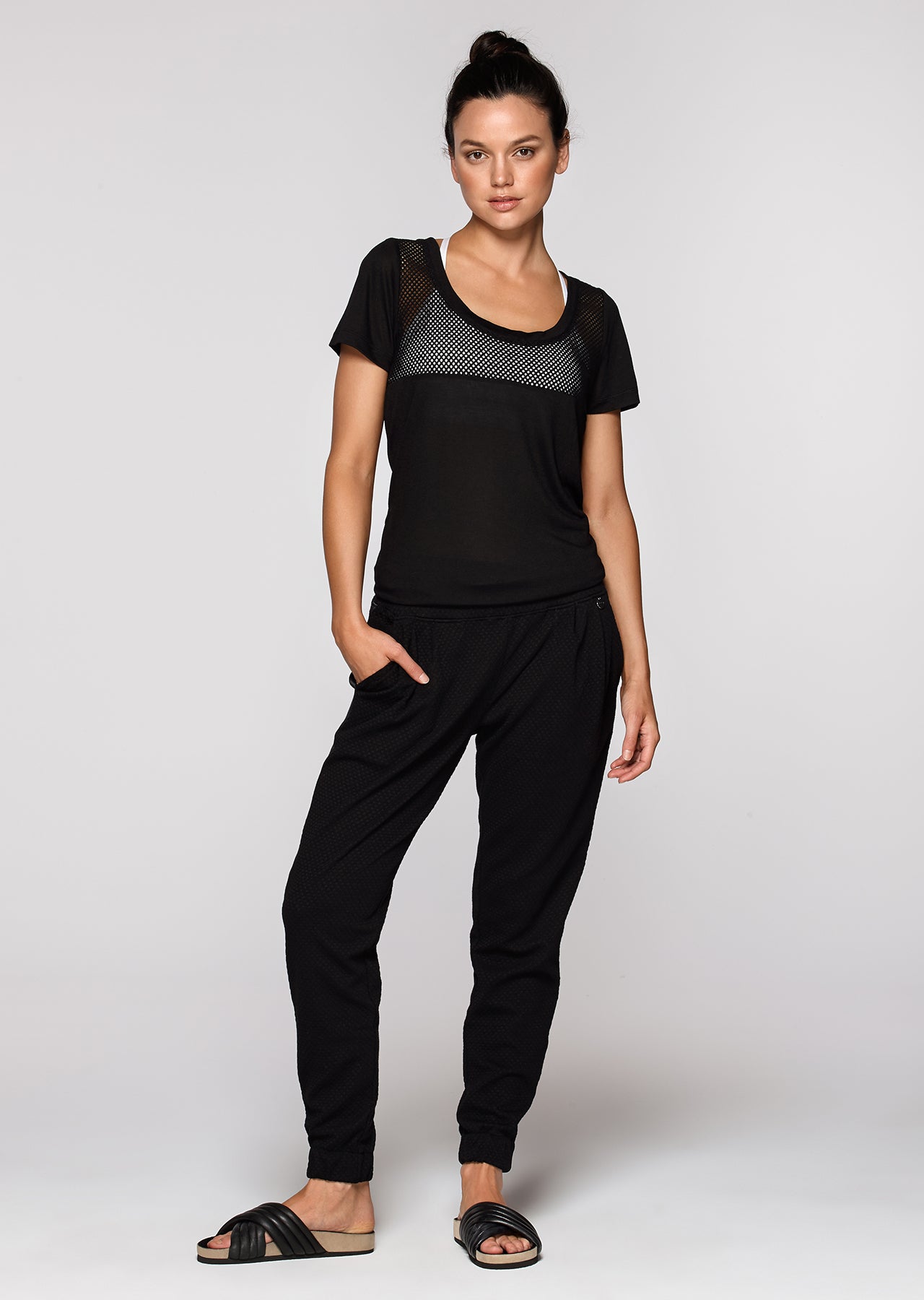 Lorna Jane Athleisure F/L Pant - Black