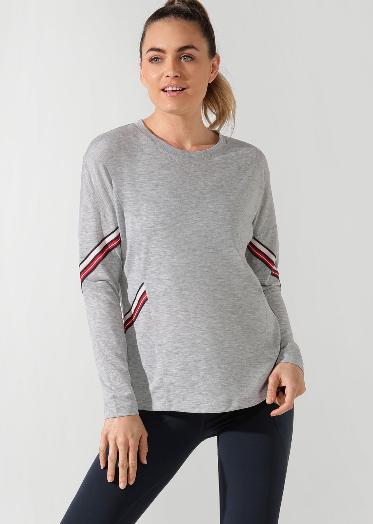 Lorna Jane Athleisure Long Sleeve Top - Grey Marl