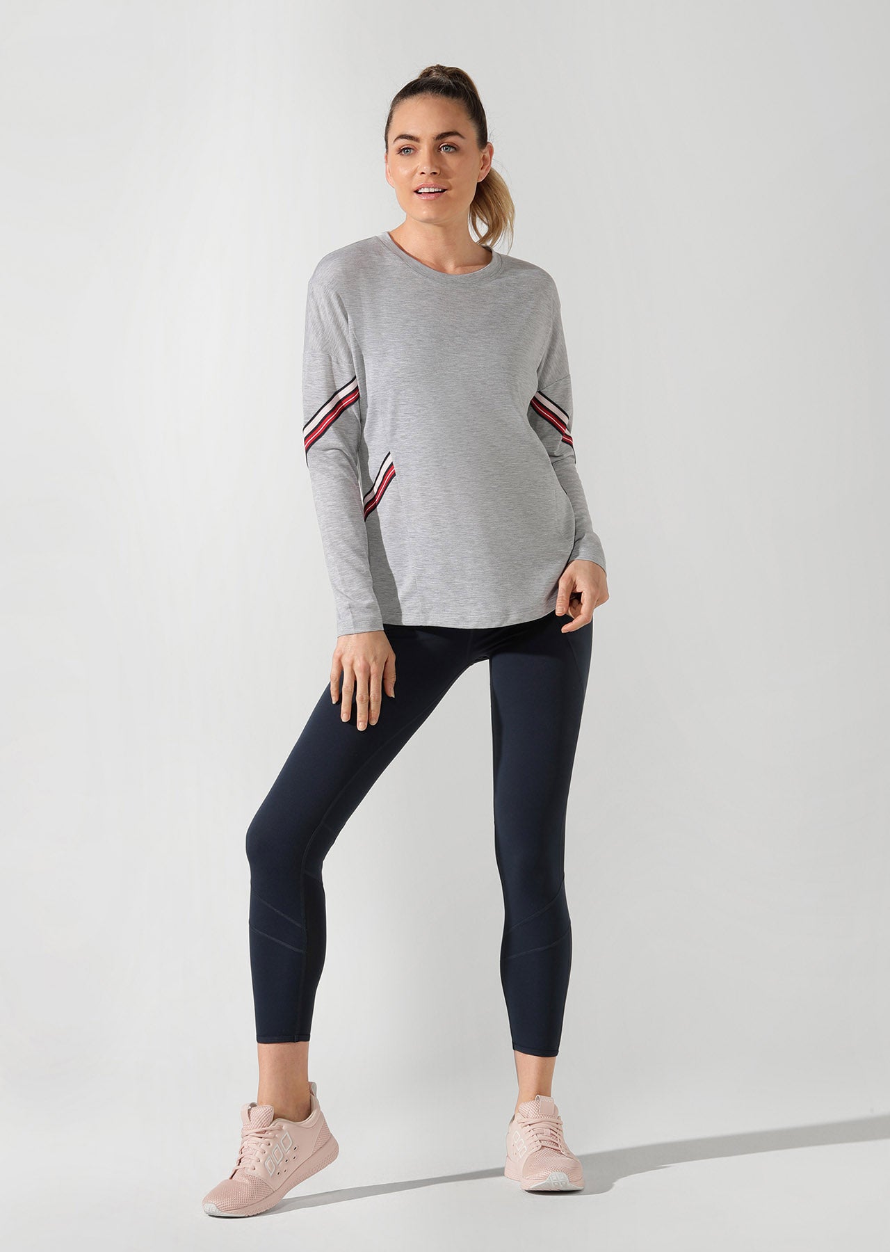 Lorna Jane Athleisure Long Sleeve Top - Grey Marl