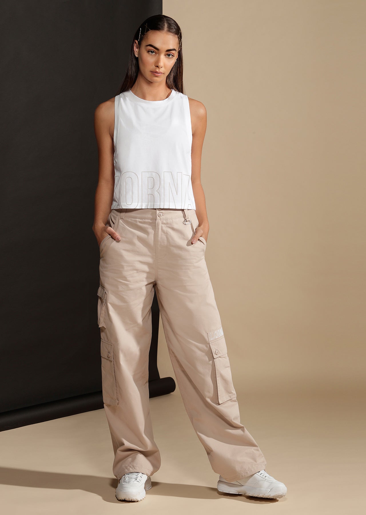 Lorna Jane Athleisure Utility Pant - Off White