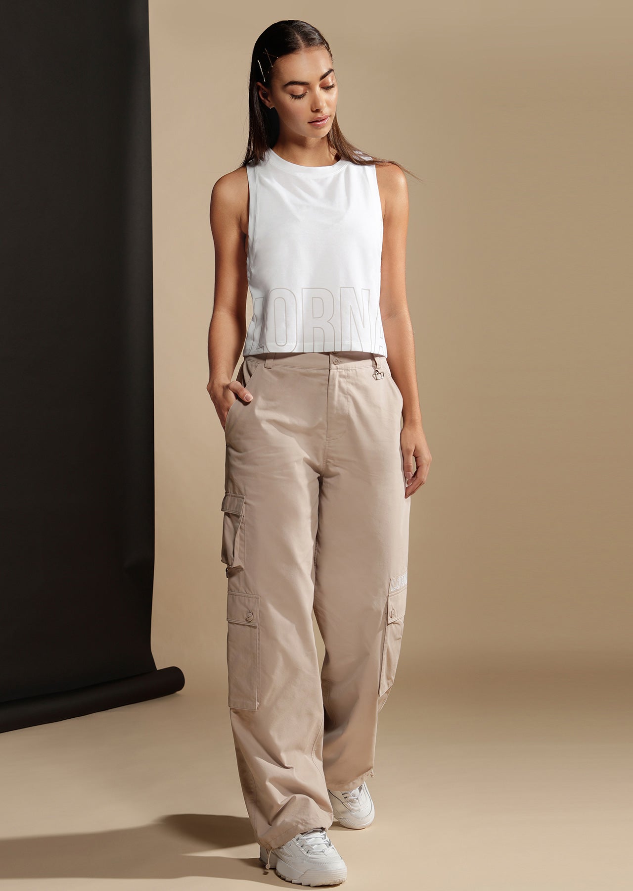 Lorna Jane Athleisure Utility Pant - Off White