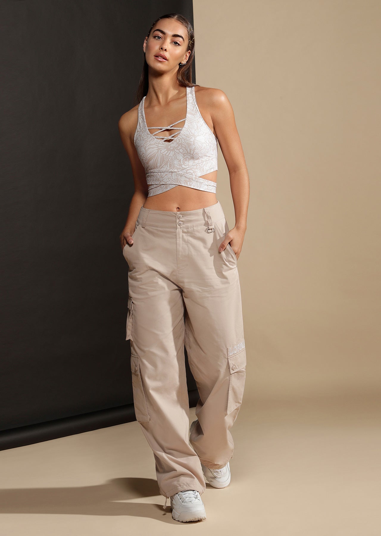 Lorna Jane Athleisure Utility Pant - Off White