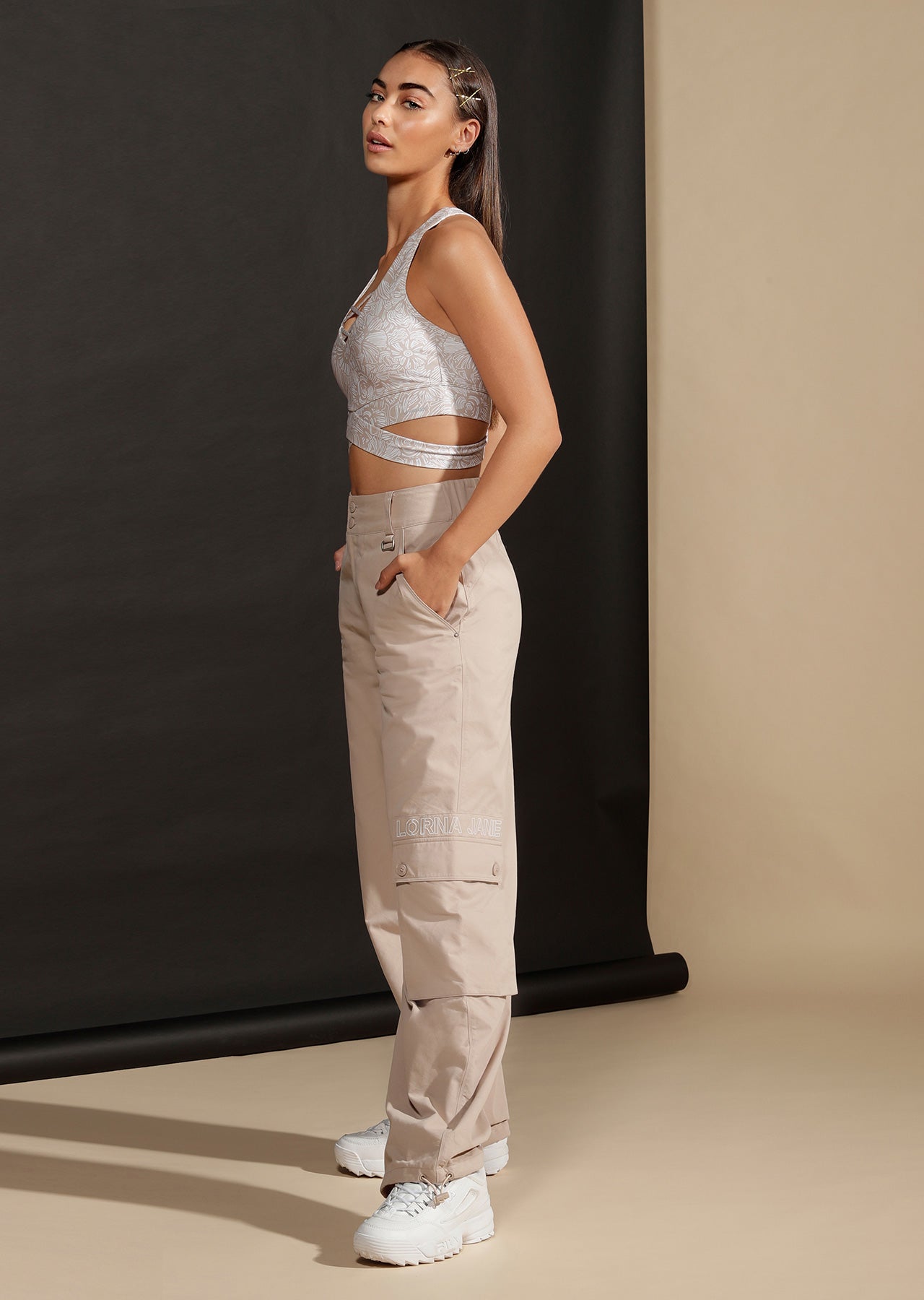 Lorna Jane Athleisure Utility Pant - Off White