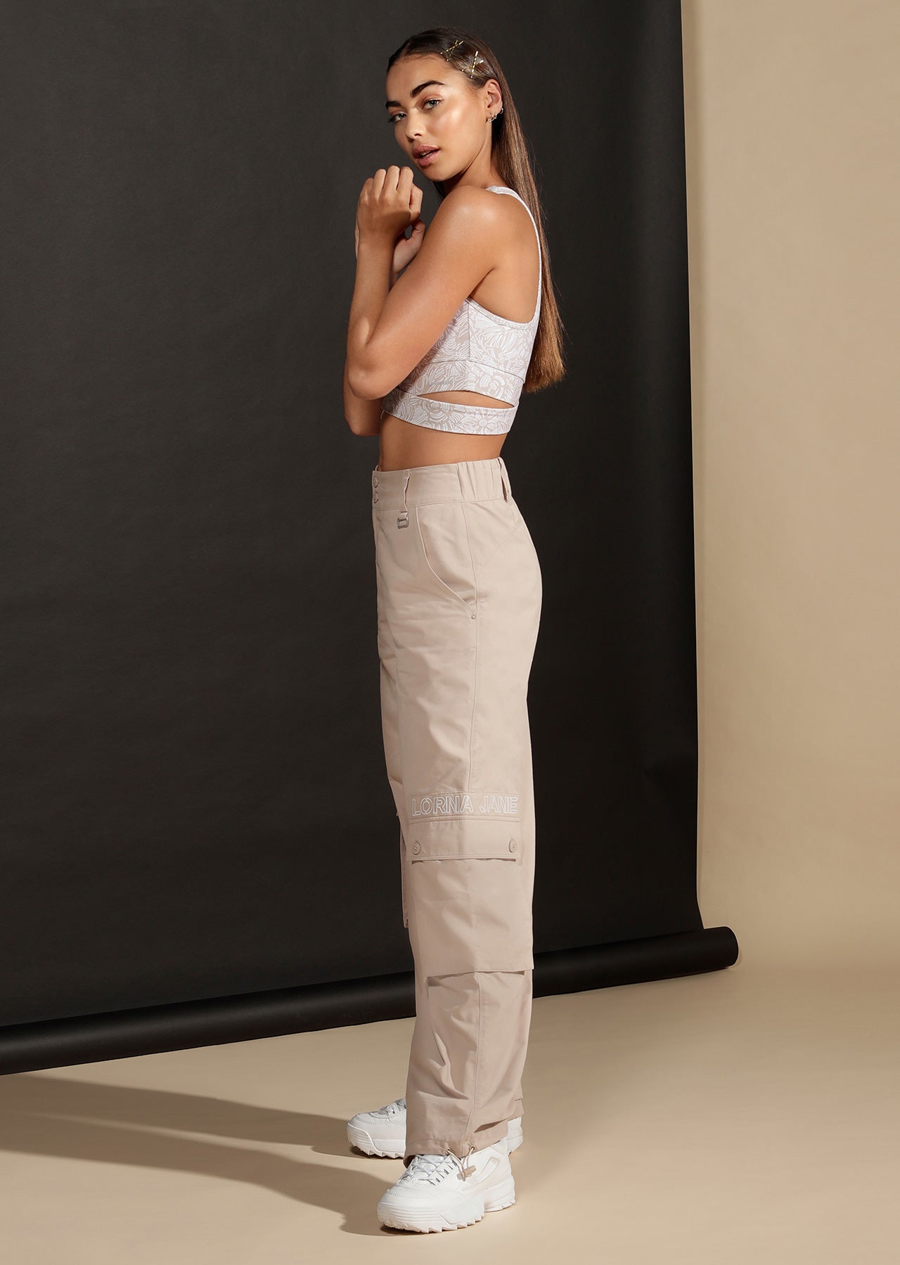 Lorna Jane Athleisure Utility Pant - Off White