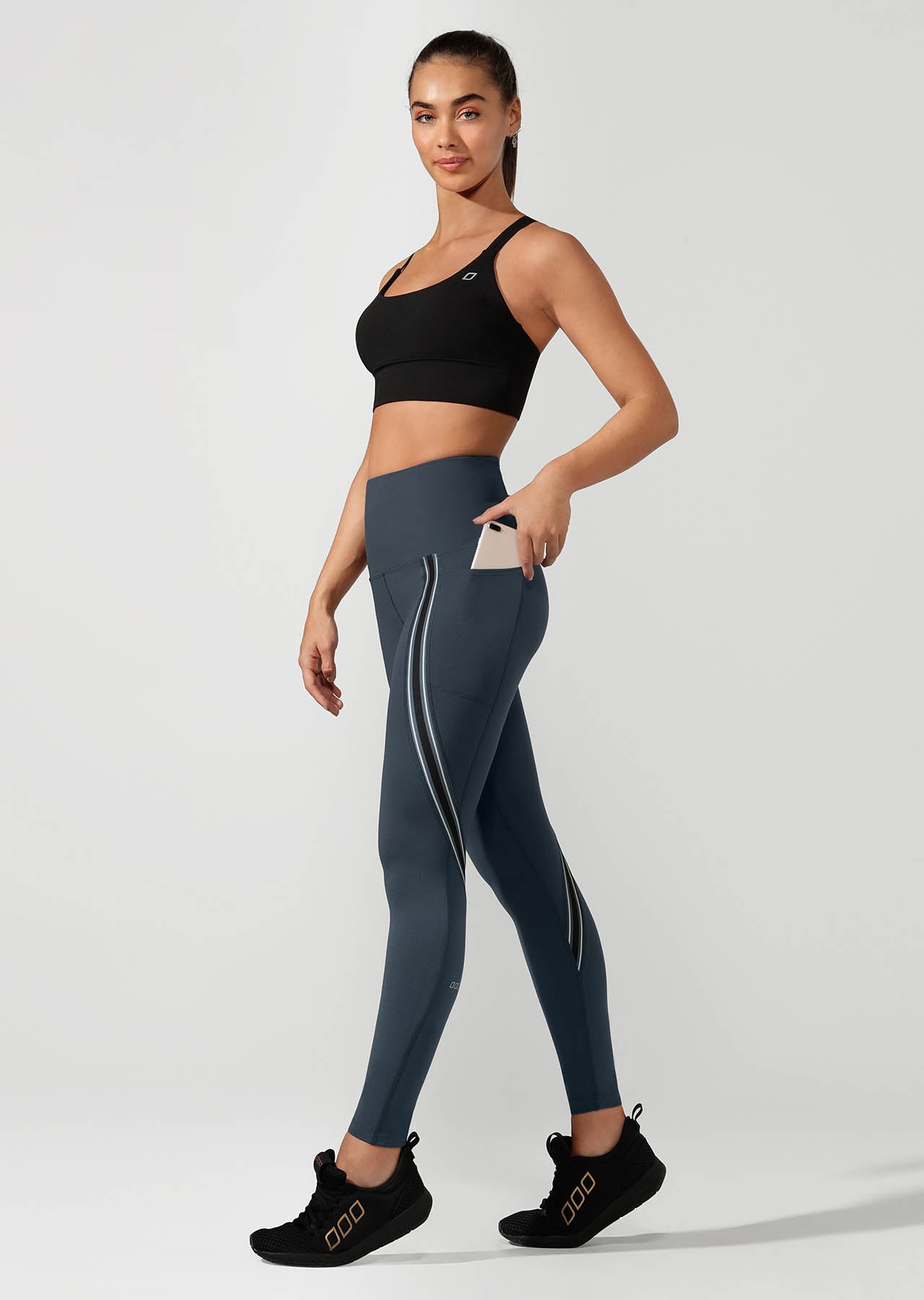 Lorna Jane Athletic Core Full Length Tight - Pale Indigo