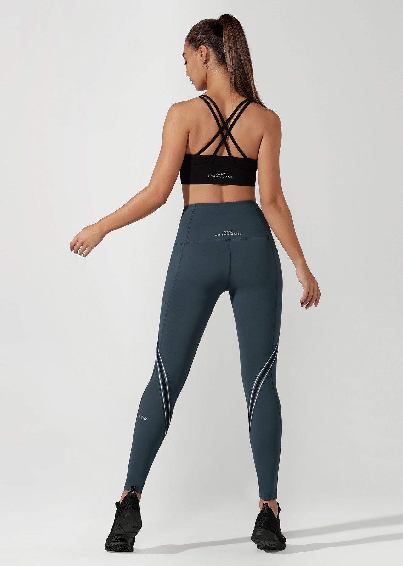 Lorna Jane Athletic Core Full Length Tight - Pale Indigo