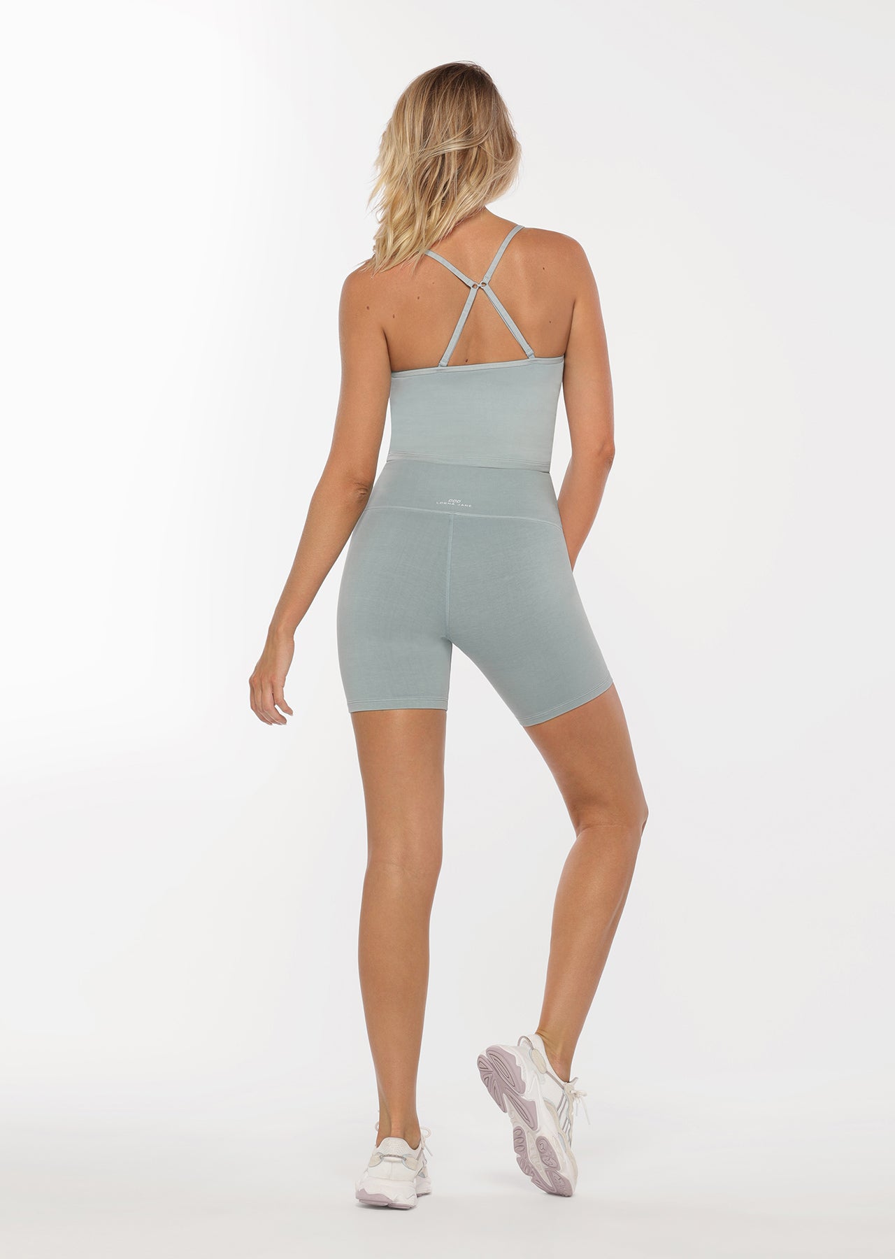 Lorna Jane Athletic Cropped Tank - Mirror Blue