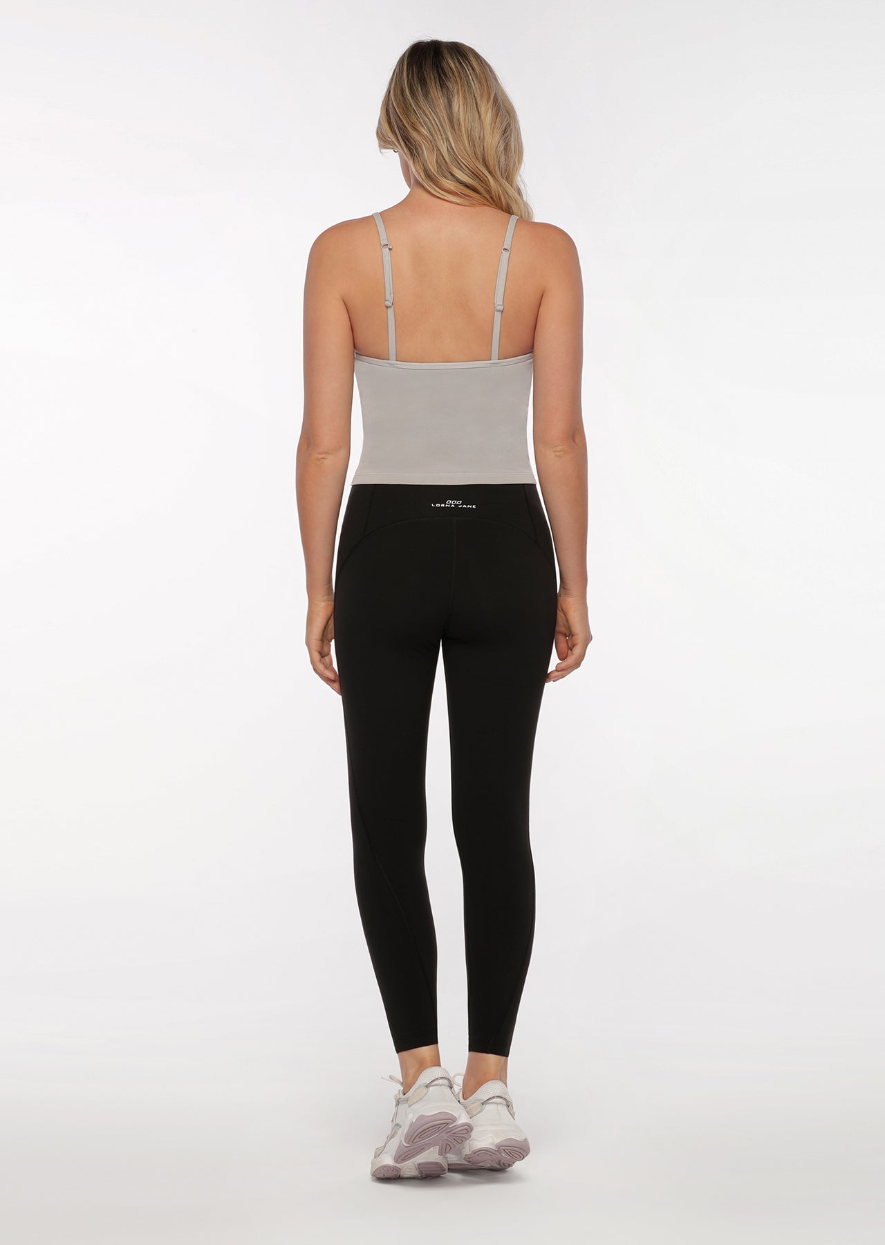 Lorna Jane Athletic Cropped Tank - Concrete Grey