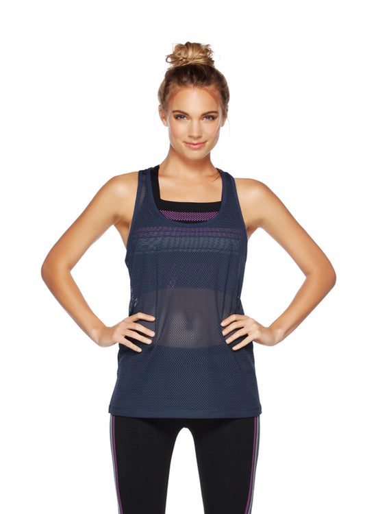 Lorna Jane Athletic Mesh Tank - Canyon