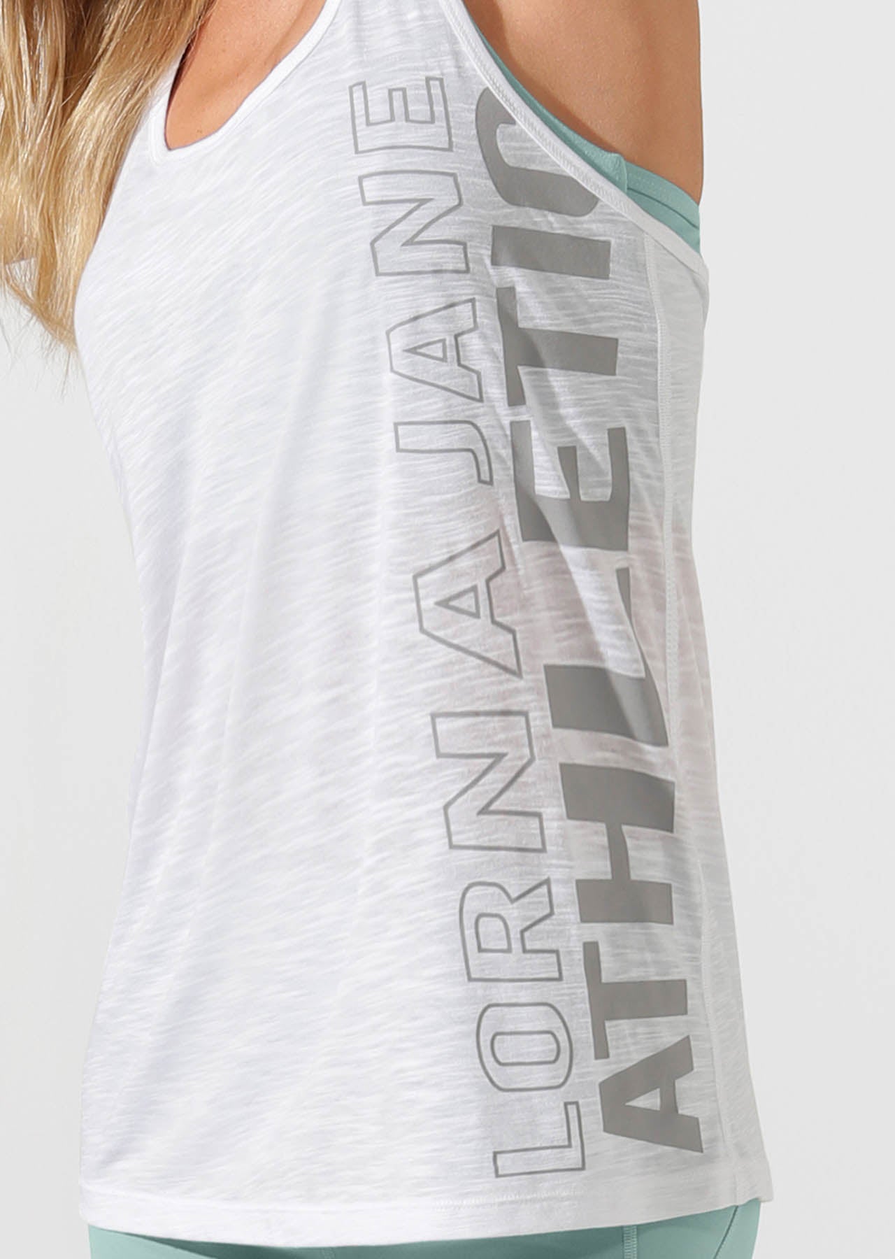 Lorna Jane Athletic Slouchy Gym Tank - White