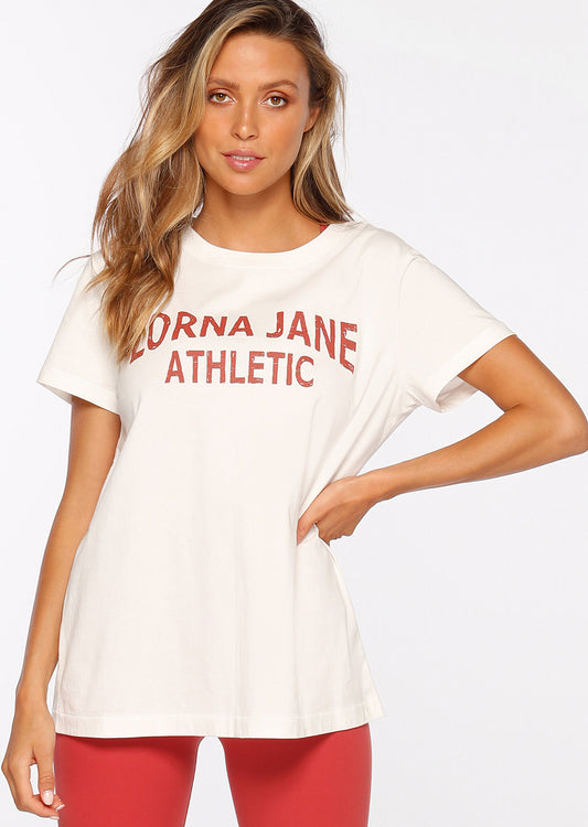 Lorna Jane Authentic LJ Tee - Cream