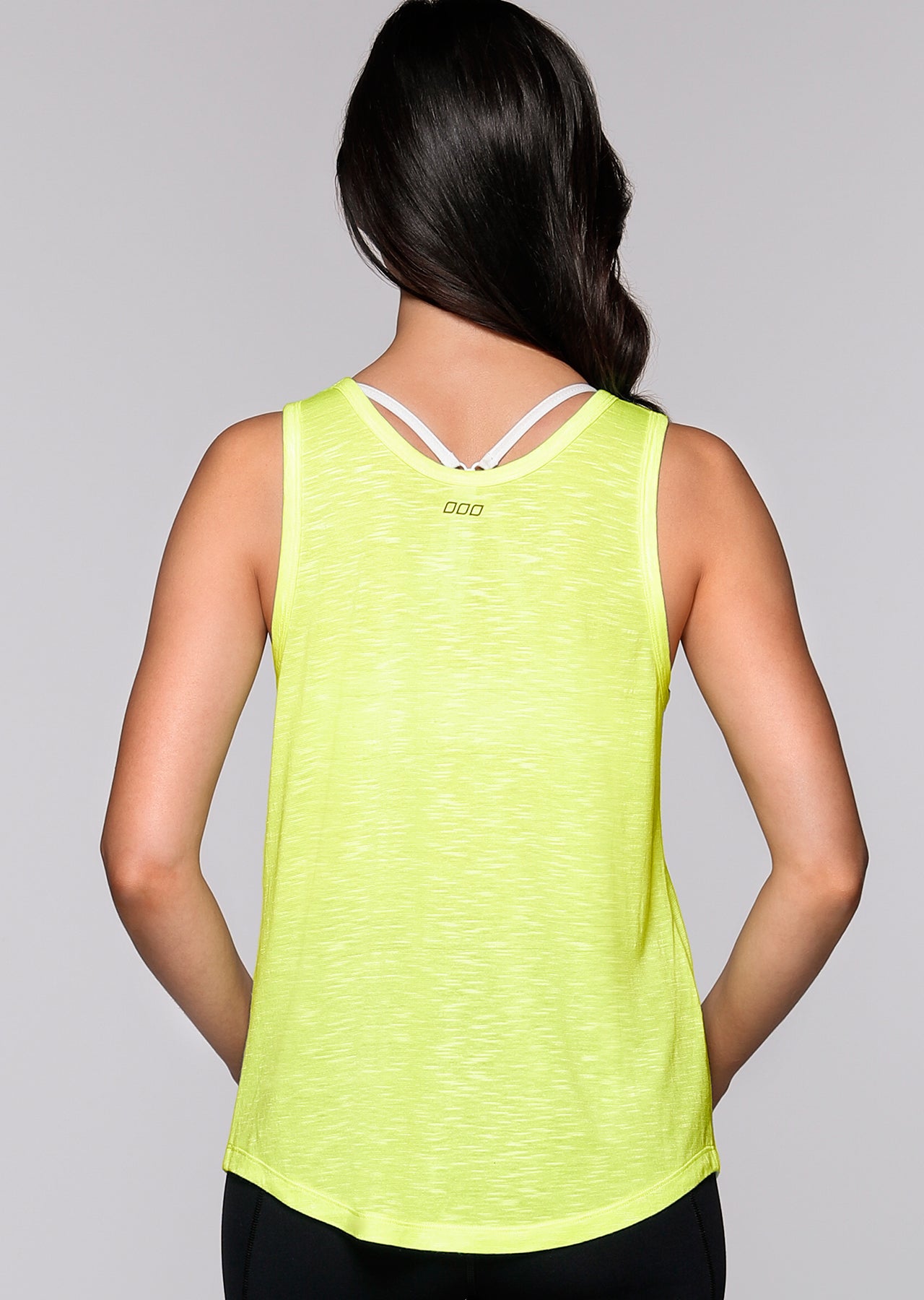 Lorna Jane Authentic Tank - Neon Lemon Sorbet Marl