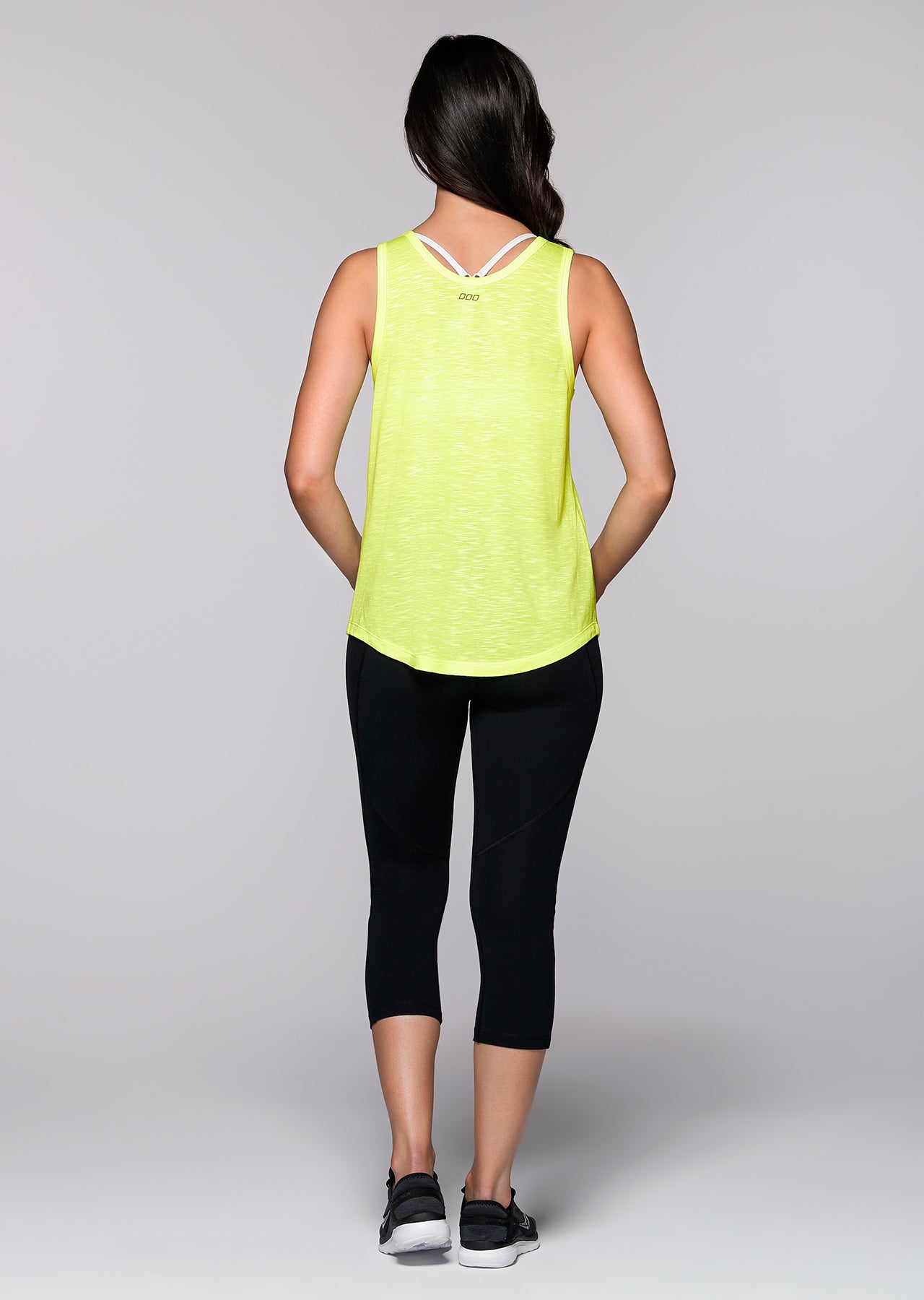 Lorna Jane Authentic Tank - Neon Lemon Sorbet Marl