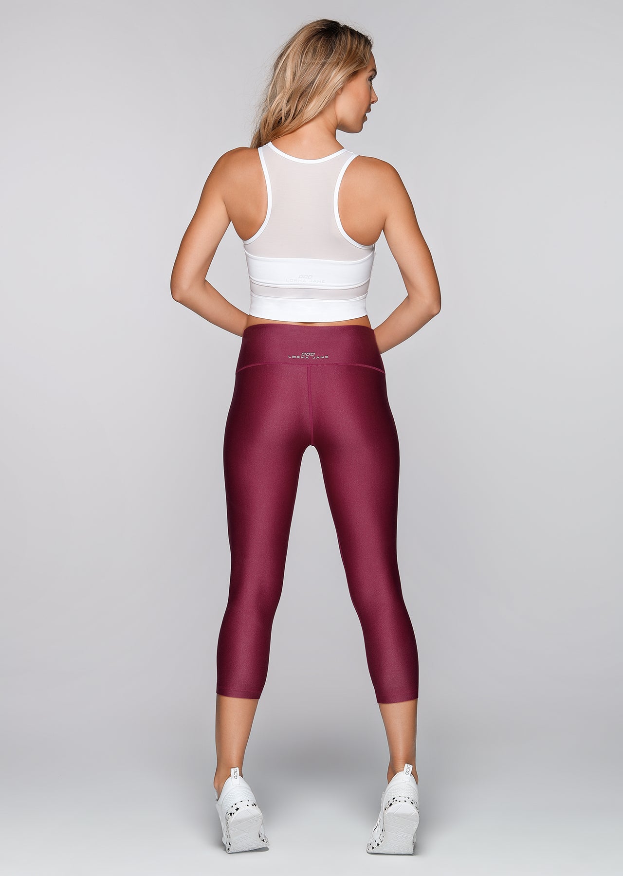 Lorna Jane Awaken Core 7/8 Tight - Cherry Marl